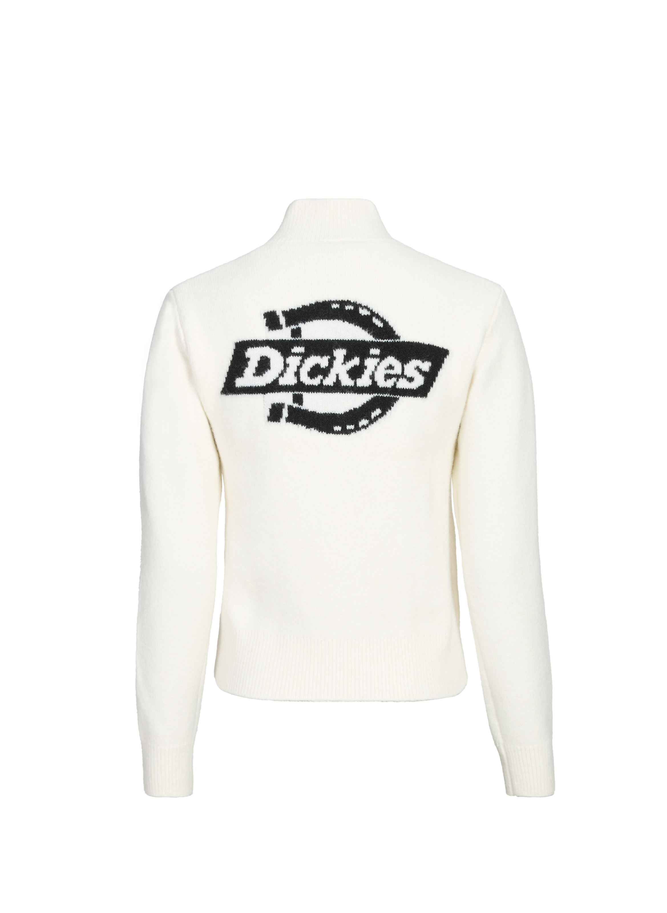 Straight high neck sweater DICKIES White