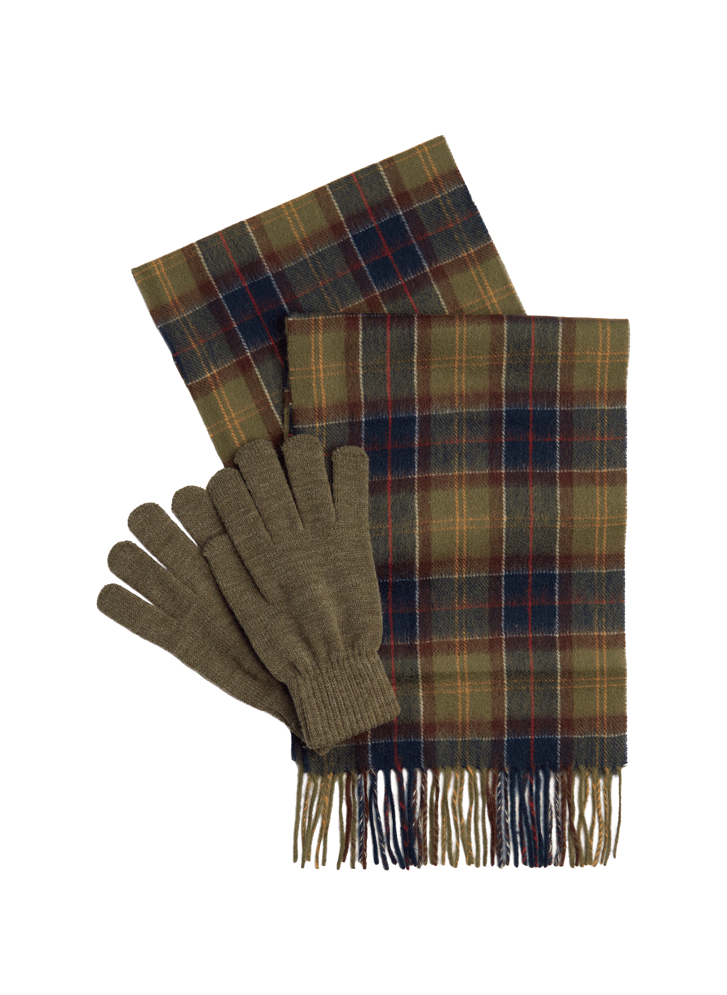 Set of printed gloves and scarf BARBOUR Multicolour
