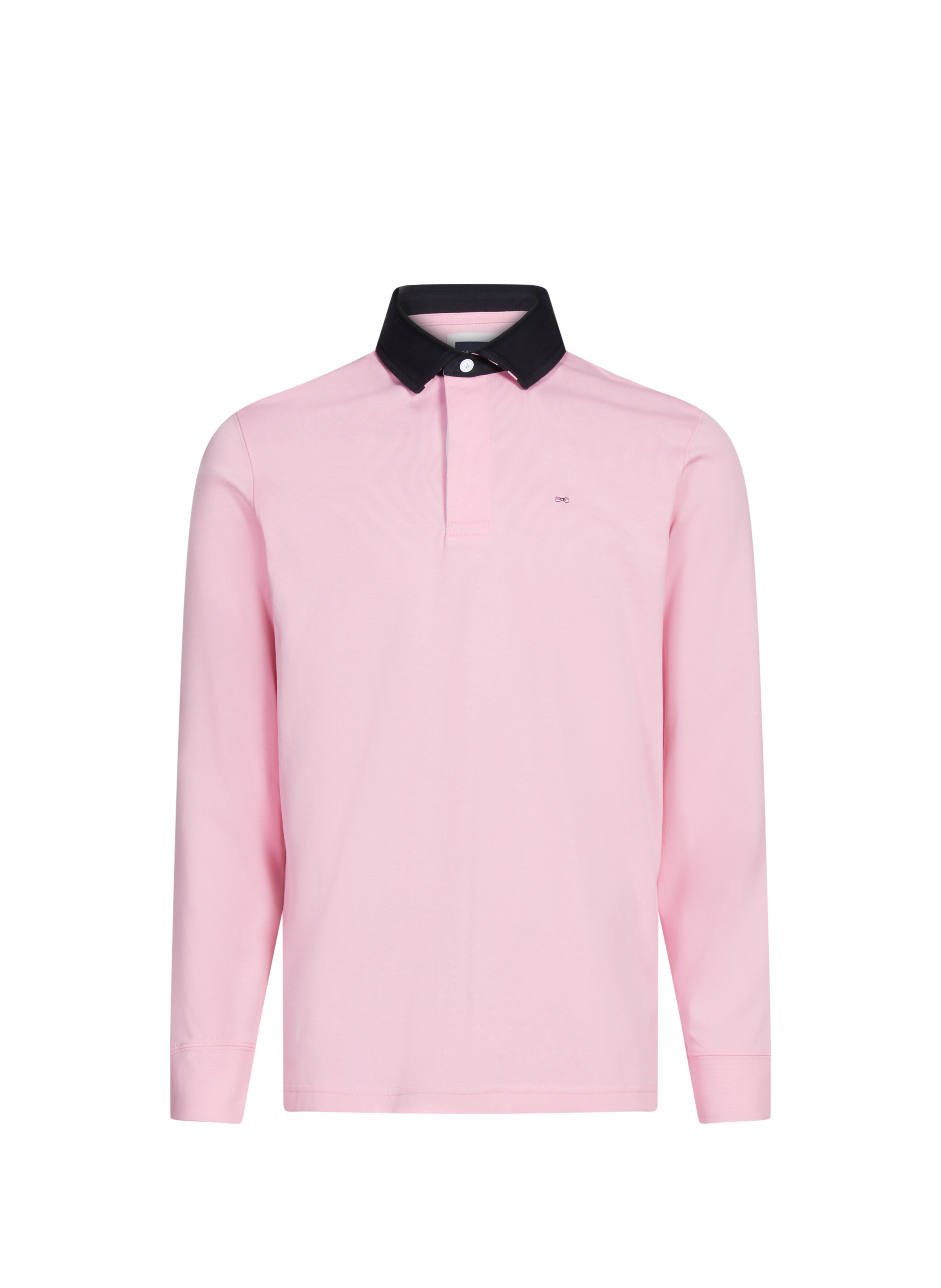 EDEN PARK Polo à manches longues en coton Rose