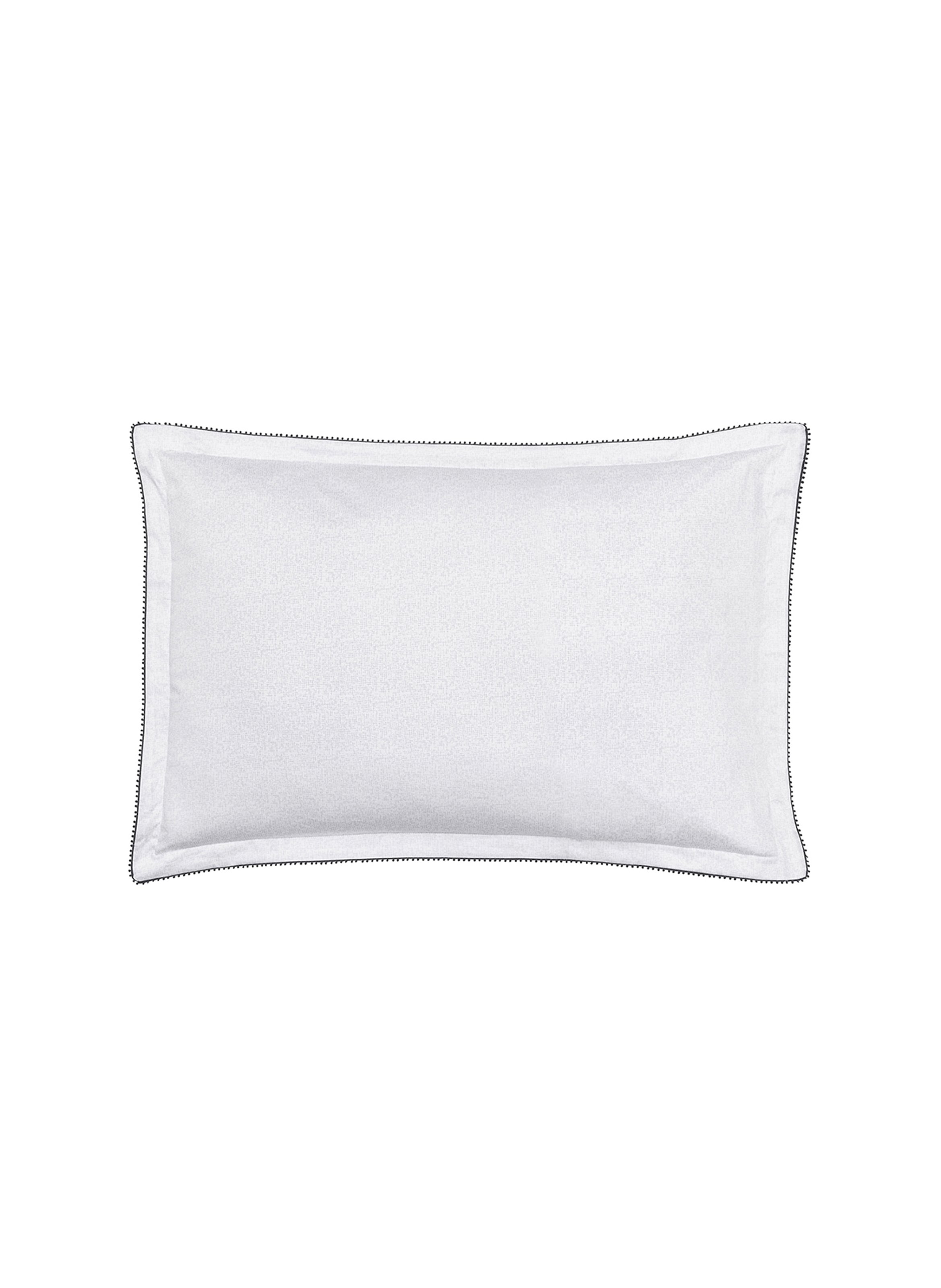 Taie d'oreiller imprimée en satin de coton bio, charme ALEXANDRE TURPAULT Noir