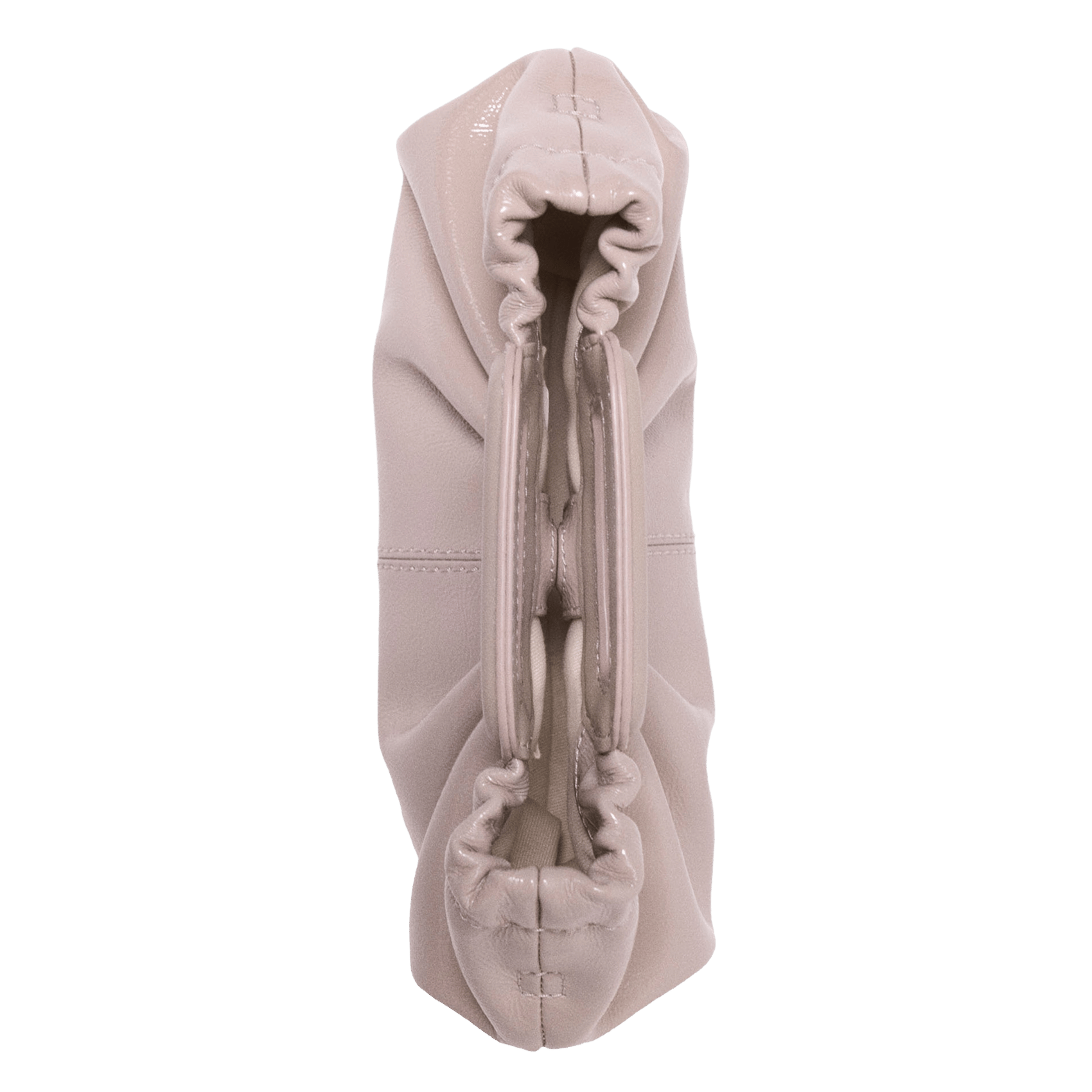 Pochette en cuir MAJE Beige