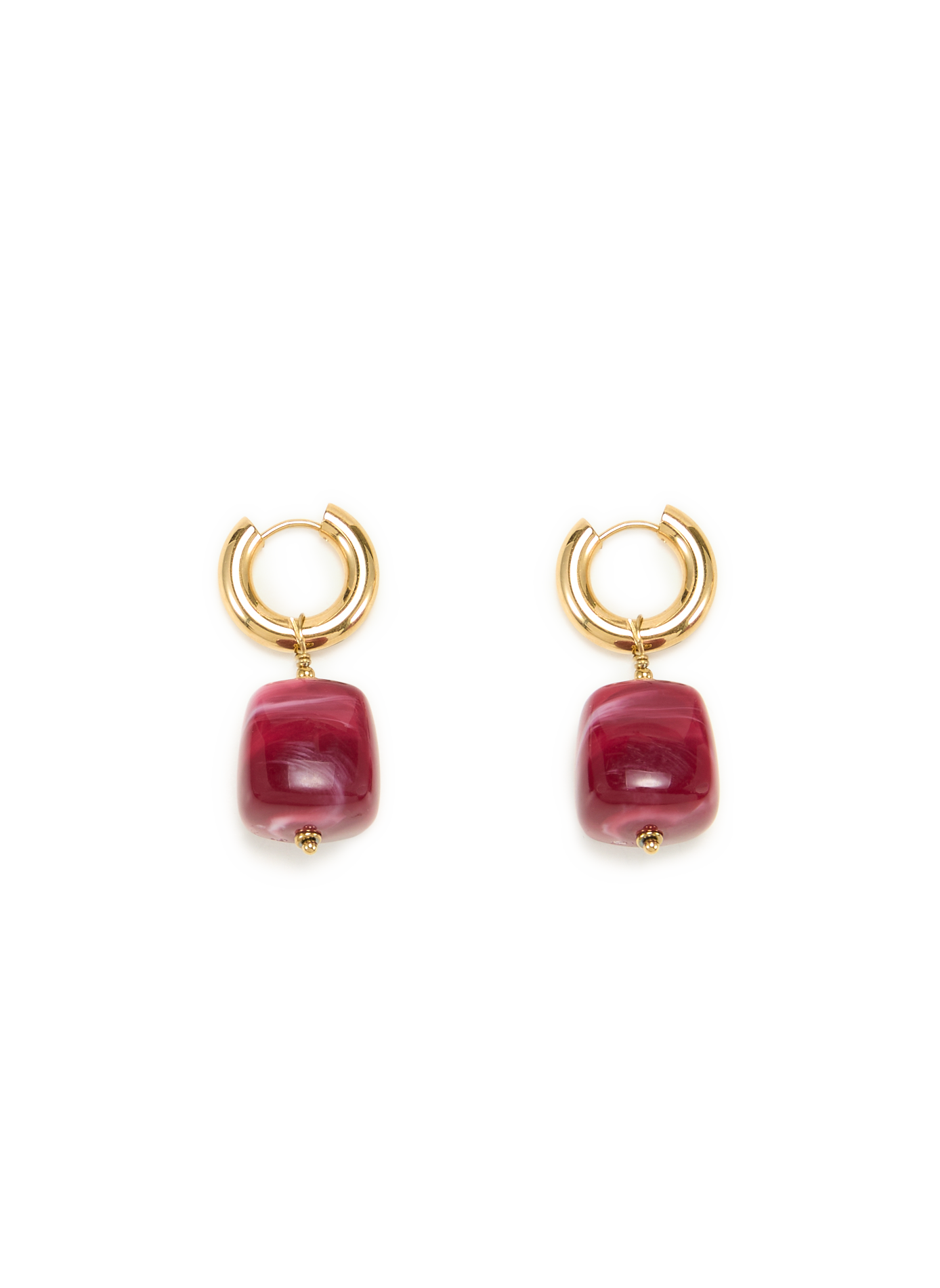 Boucles d'oreilles  AU PRINTEMPS PARIS Rouge