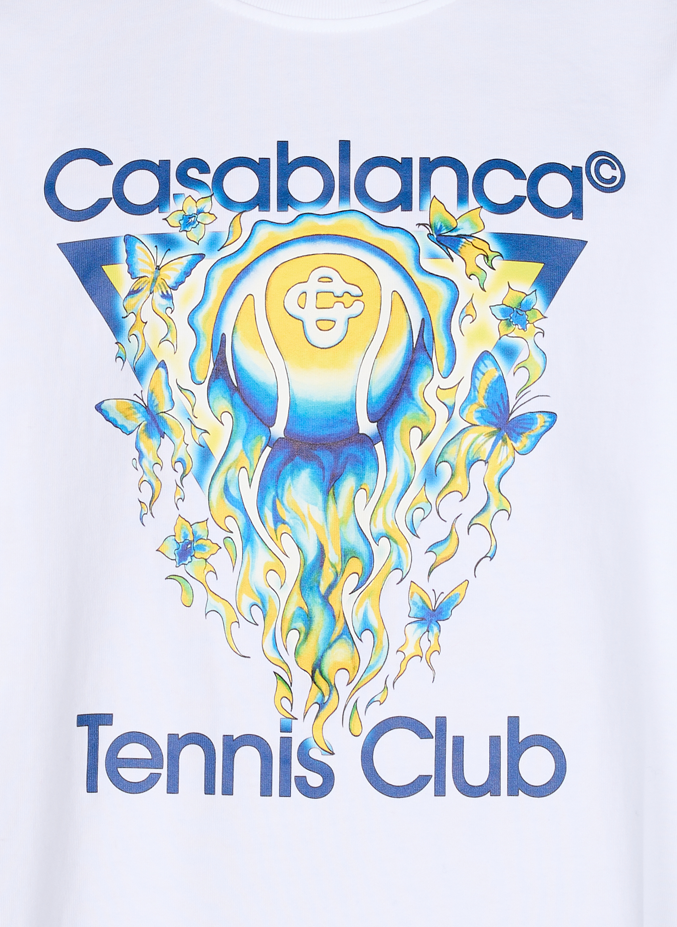 Cotton round-neck T-shirt CASABLANCA PARIS White