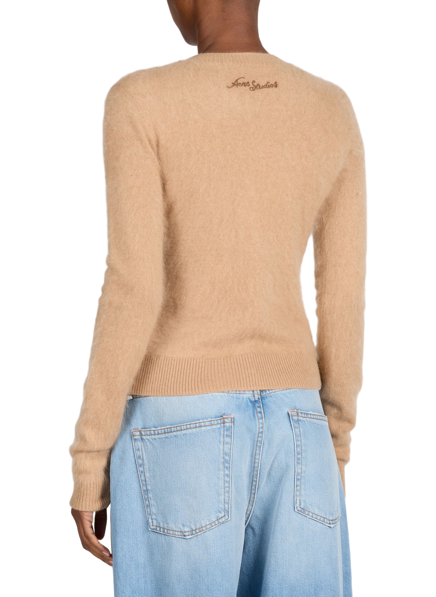 Pull col V en cachemire ACNE STUDIOS Marron