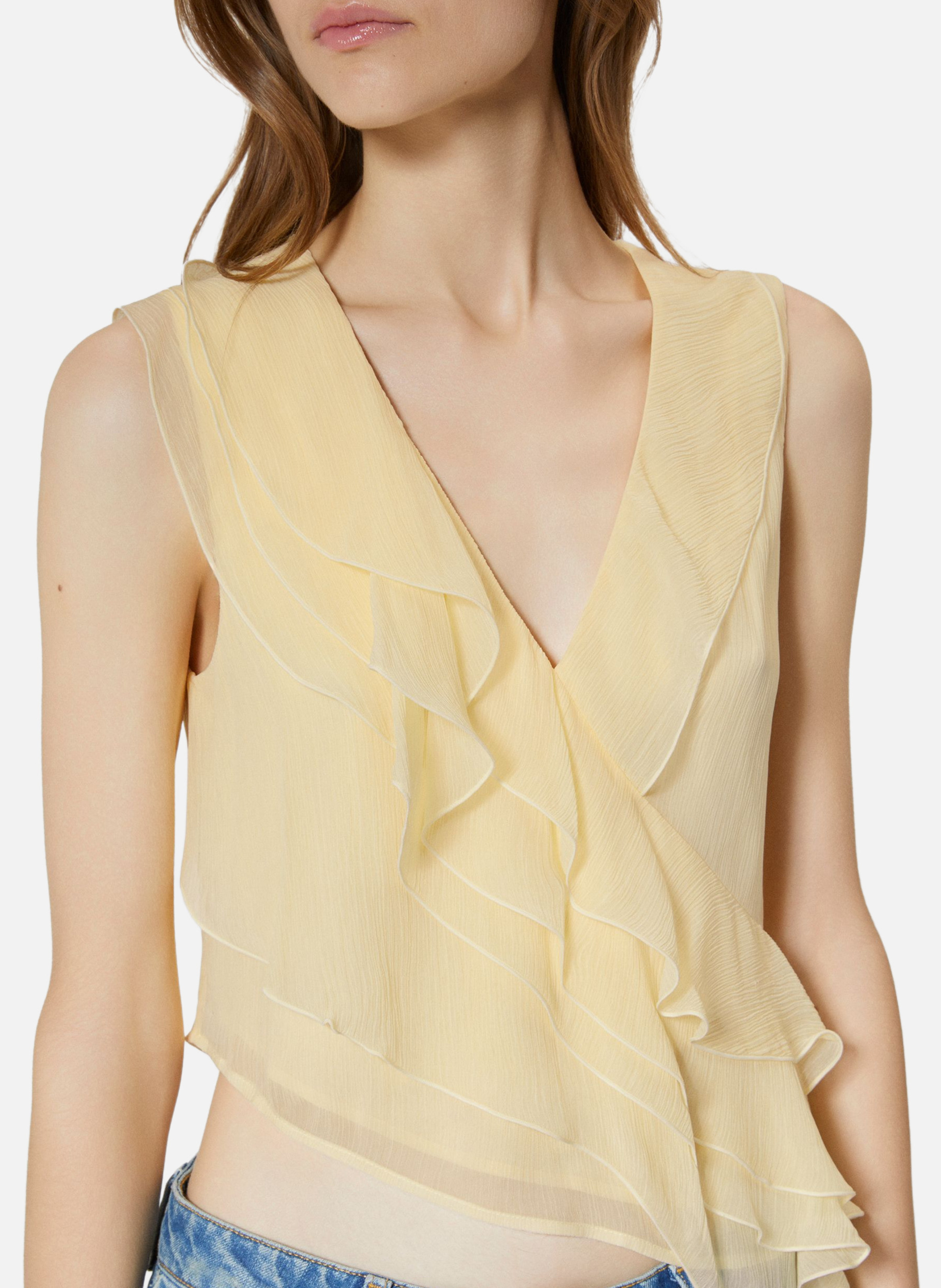 Top volanté THE KOOPLES Jaune