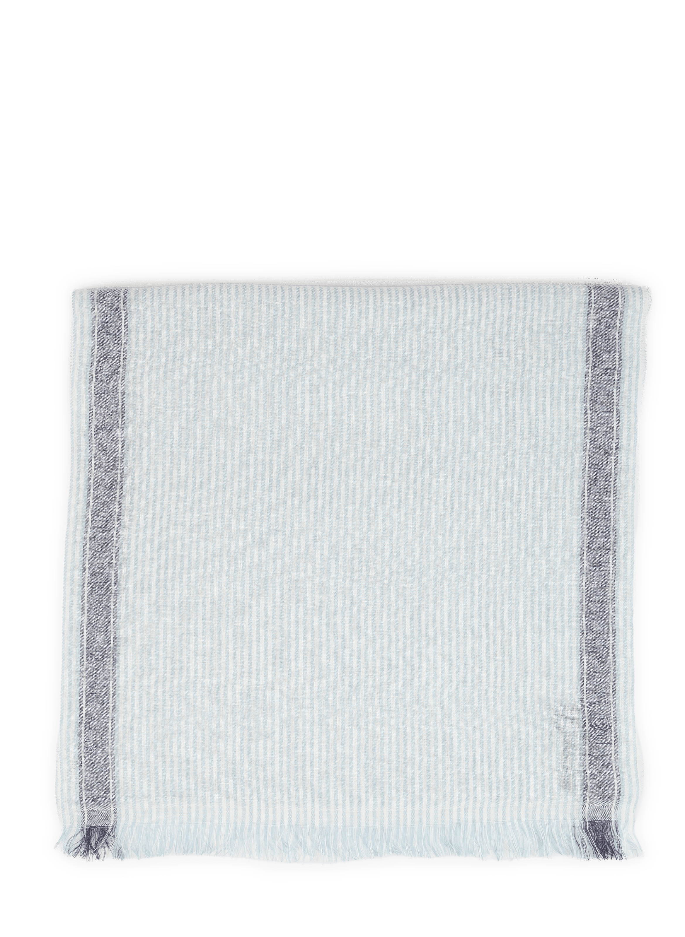 Echarpe à rayures en lin HACKETT Bleu