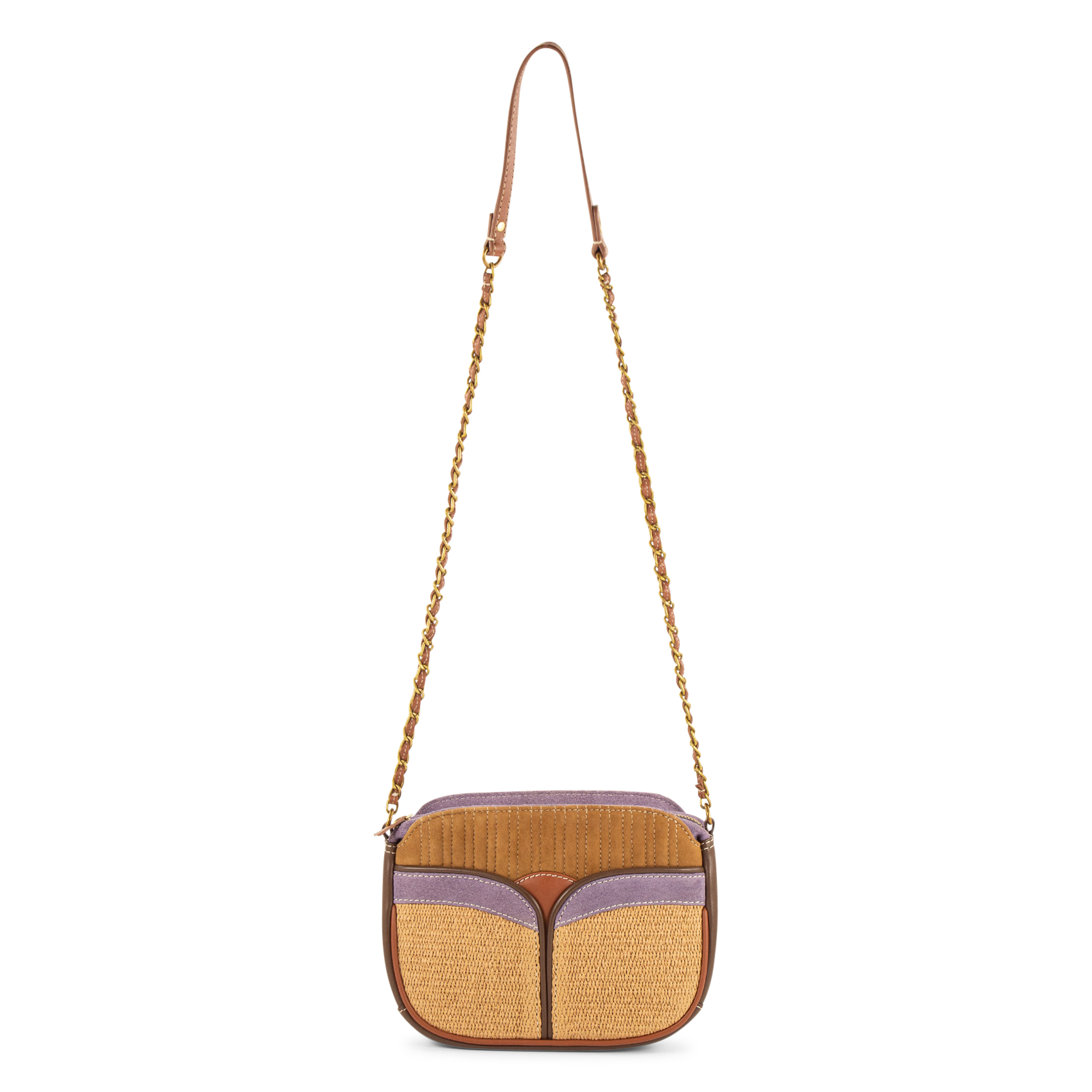 Besace bi-matière SESSUN Violet