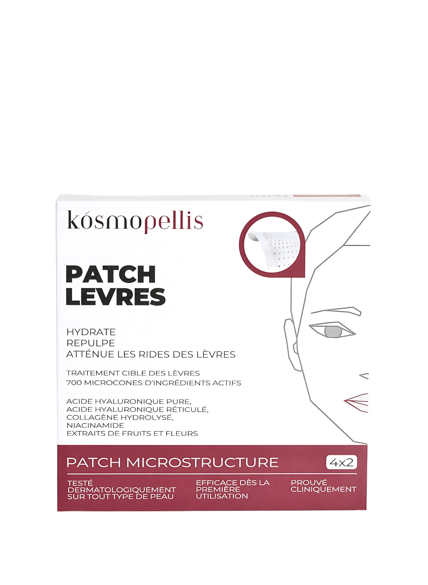 Patch Lèvres Microneedling KOSMOPELLIS No color