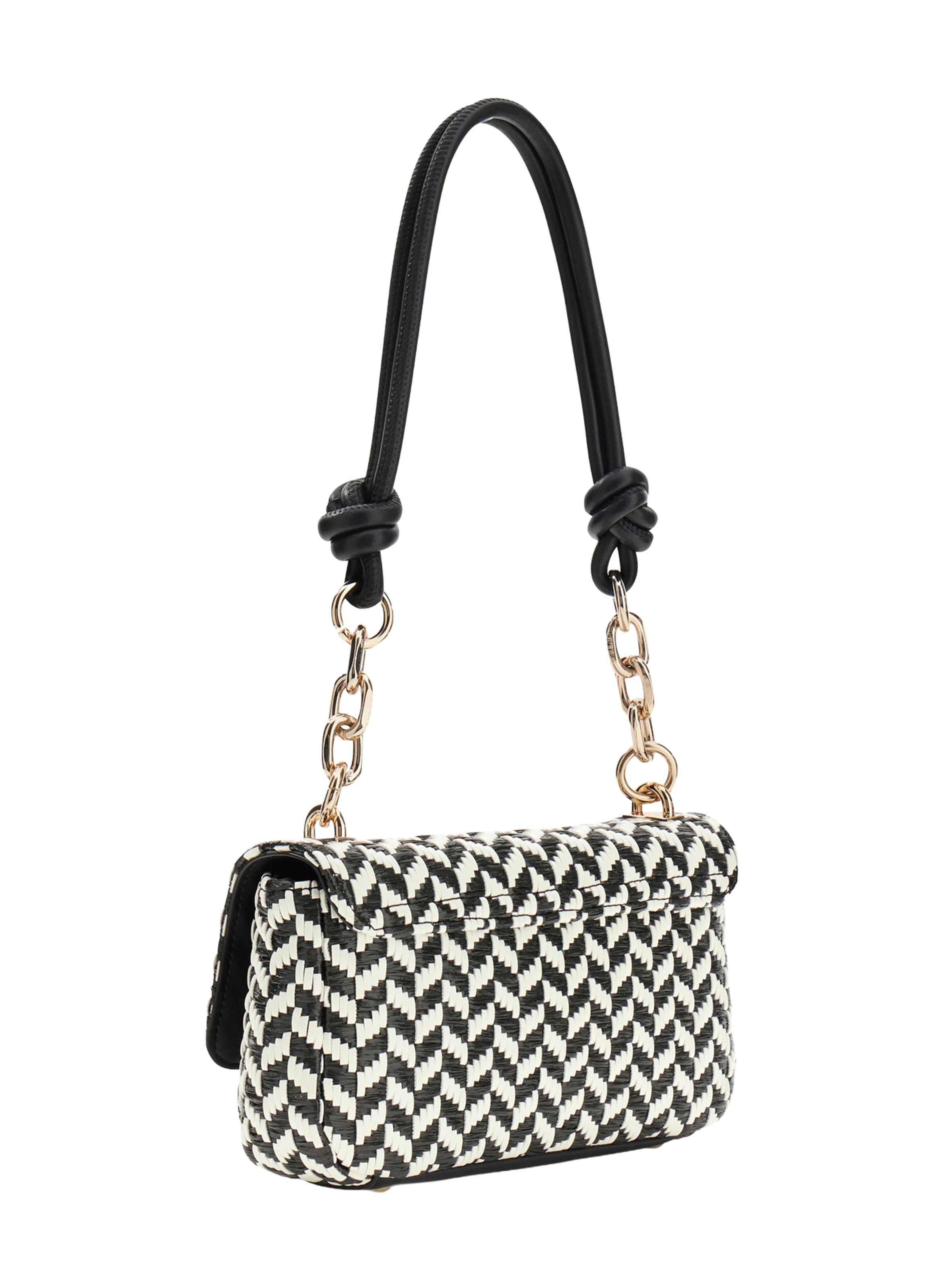 Tessi geometric pattern handbag GUESS Black