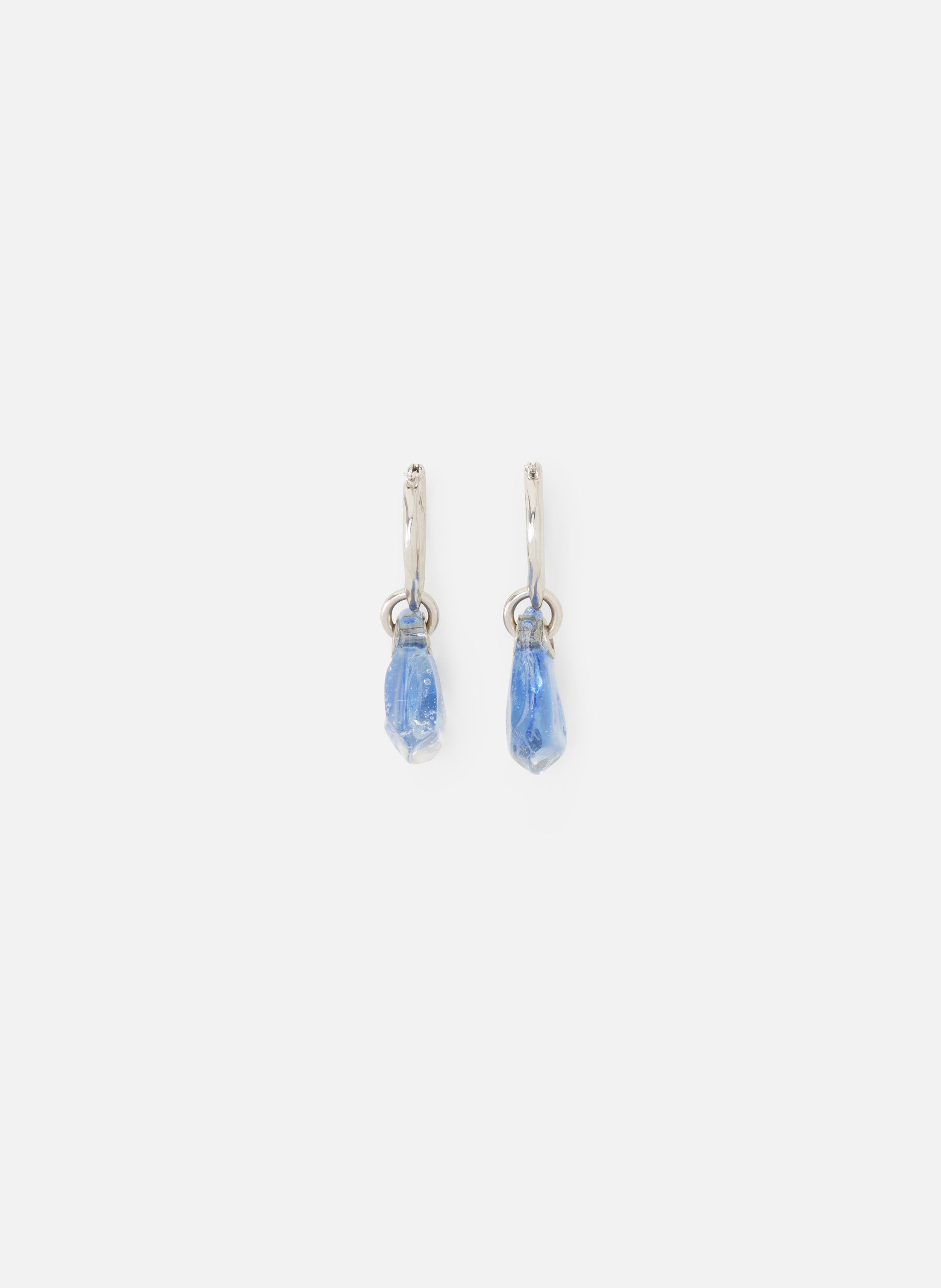 Boucles d'oreilles créoles aurore LANVIN Bleu