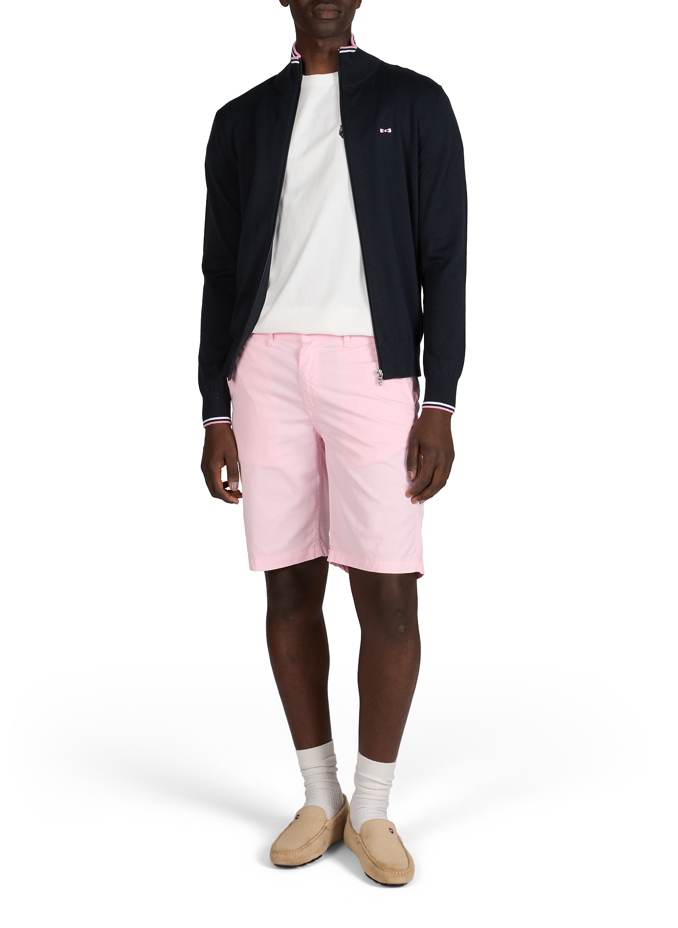 Gilet col montant zippé uni EDEN PARK Bleu