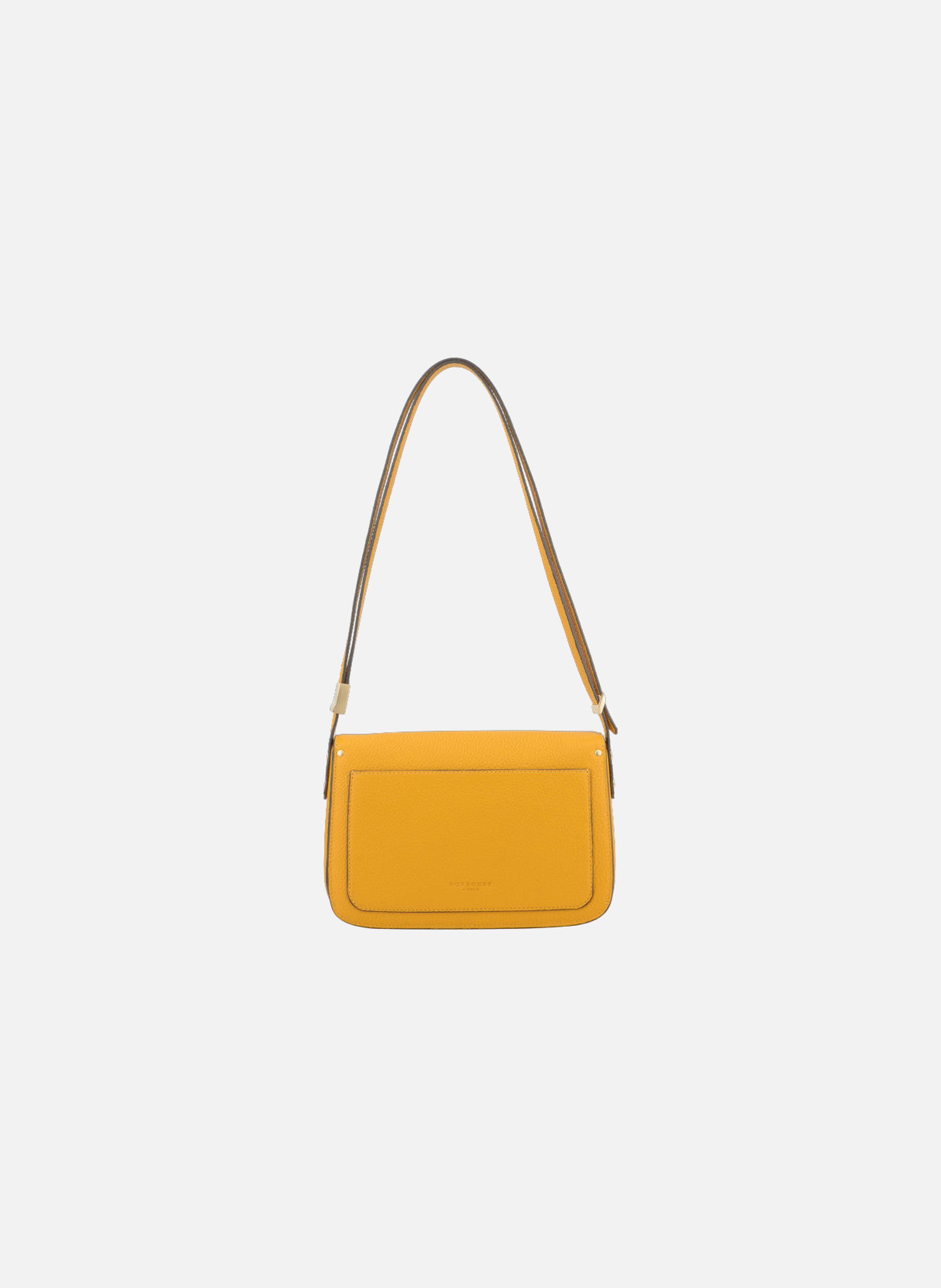 Auteuil | sac porté travers gm en cuir de vachette POURCHET Jaune
