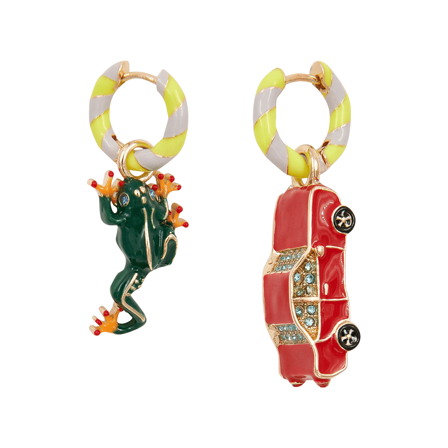Boucles d'oreilles pendantes jedrive ESSENTIEL ANTWERP Jaune