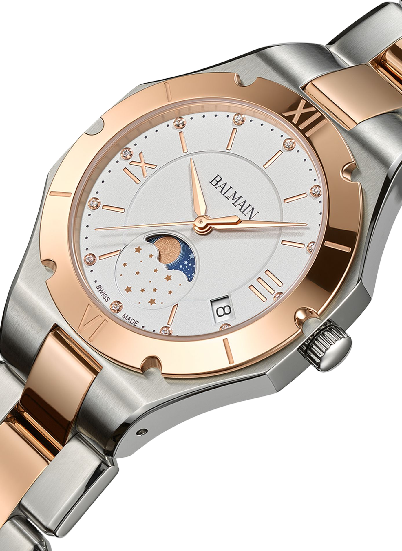 Montra quartz Be Balmain en acier inoxydable BALMAIN WATCHES Blanc