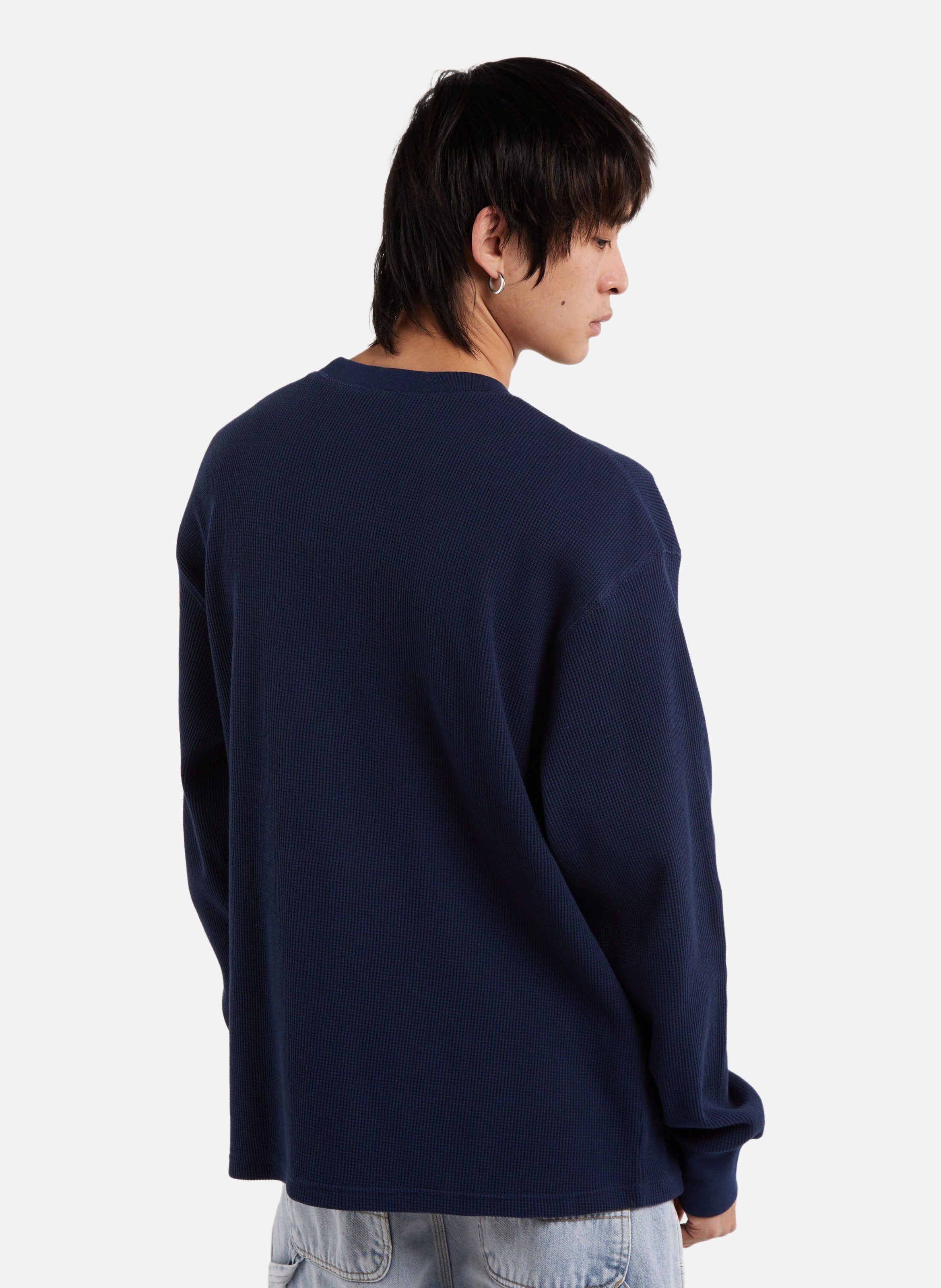 T-shirt l/s eightynine waffle t-shirt | Bleu CARHARTT WIP Homme