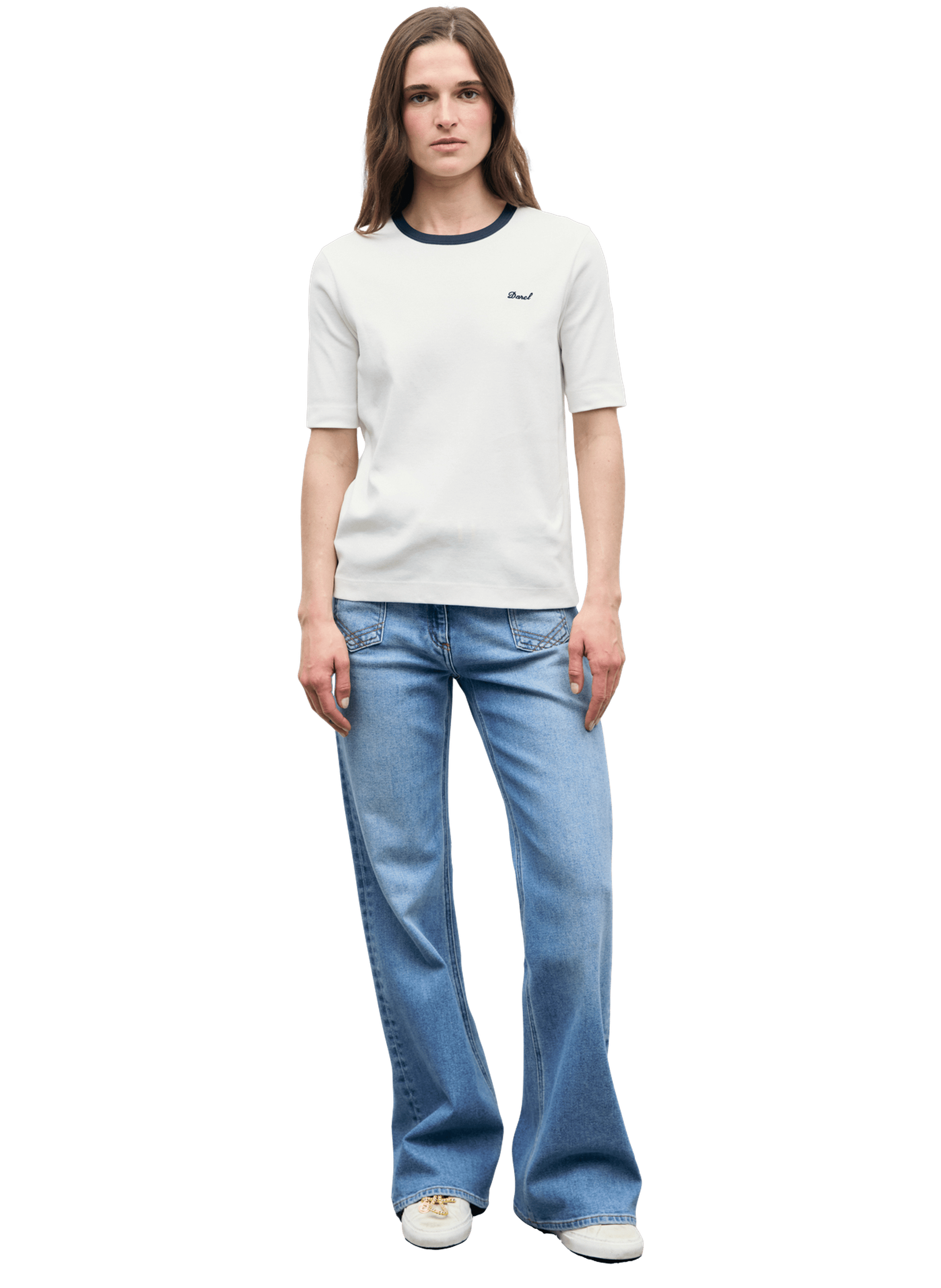T-shirt en coton contrasté - bess GERARD DAREL Bleu