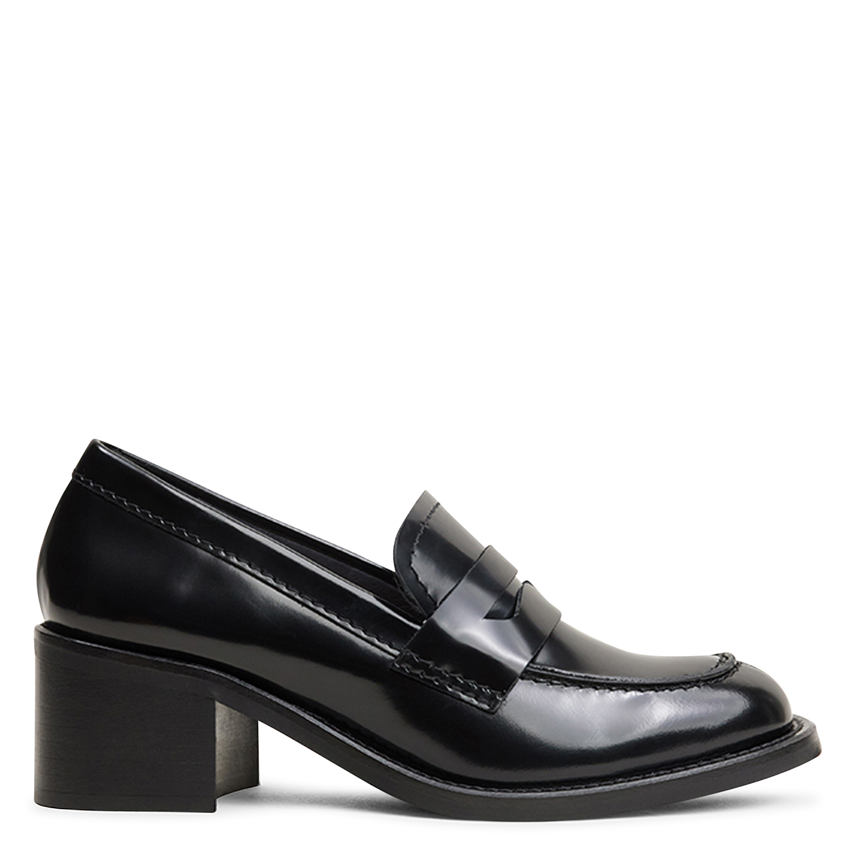 Mocassins à talon en cuir vernis dollege JONAK Noir