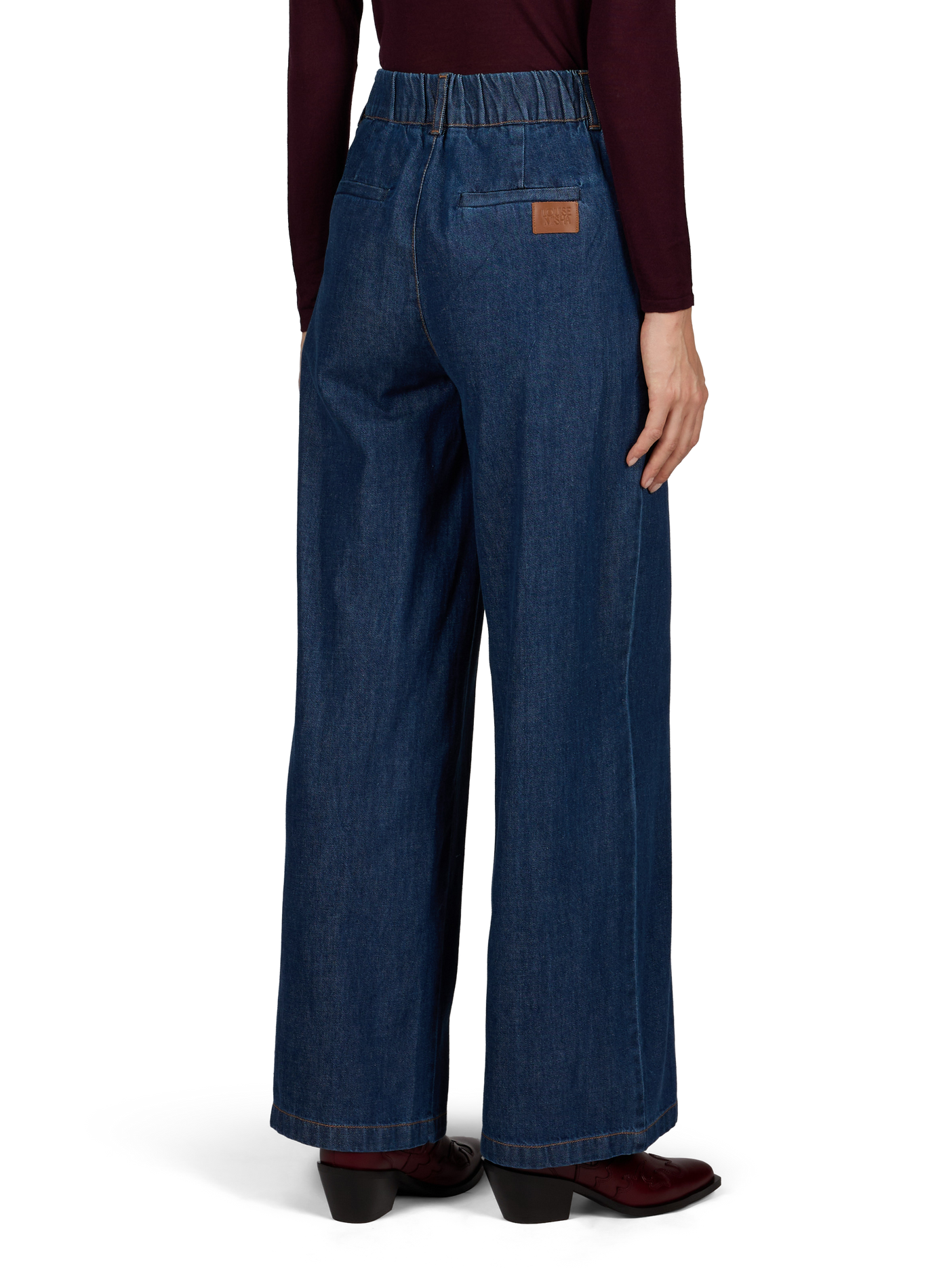 Wide Elasticated Denim Pants LOUISE MISHA Blue