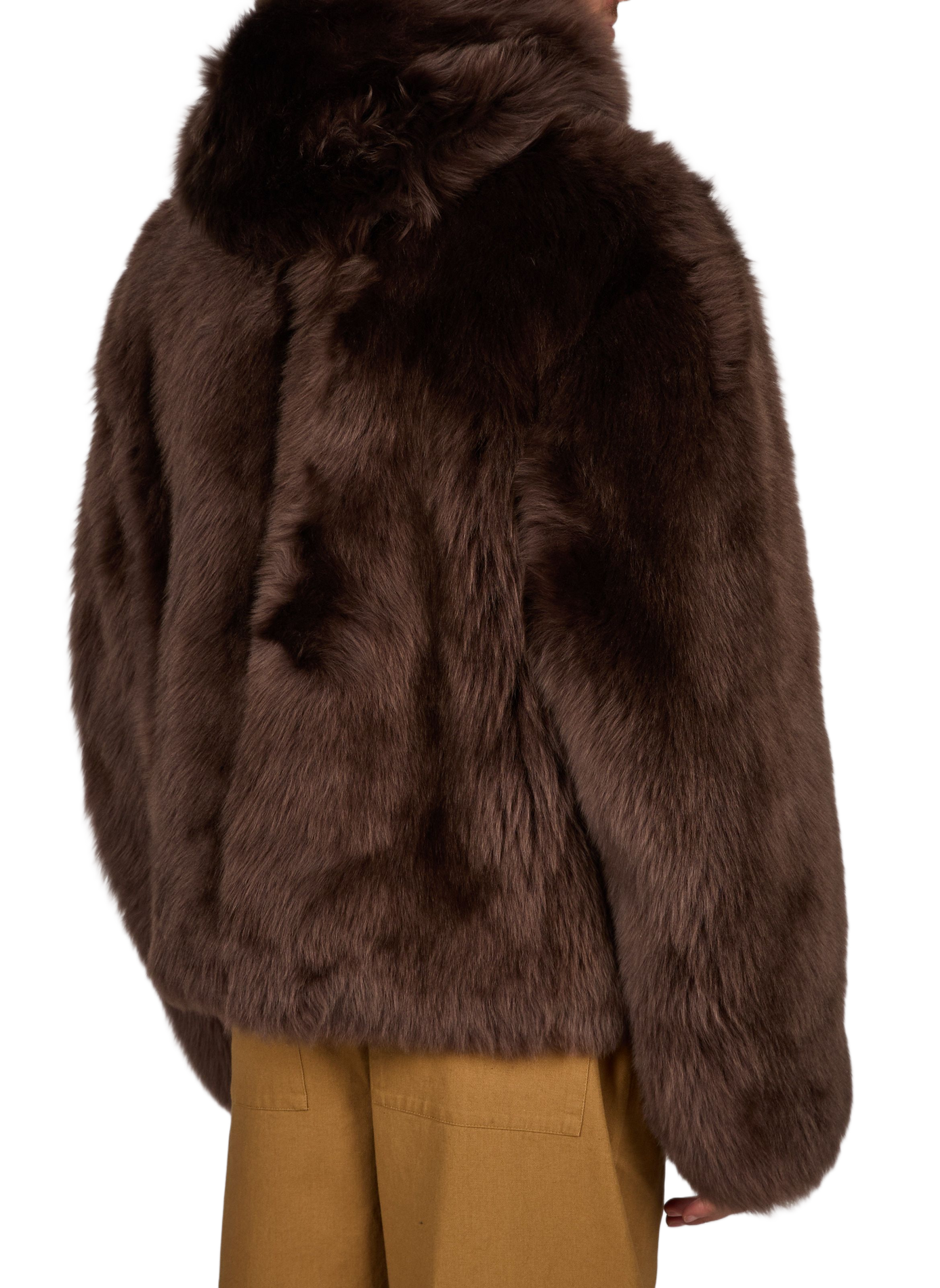 Lederjacke mit Kapuzenkragen MACKAGE Braun