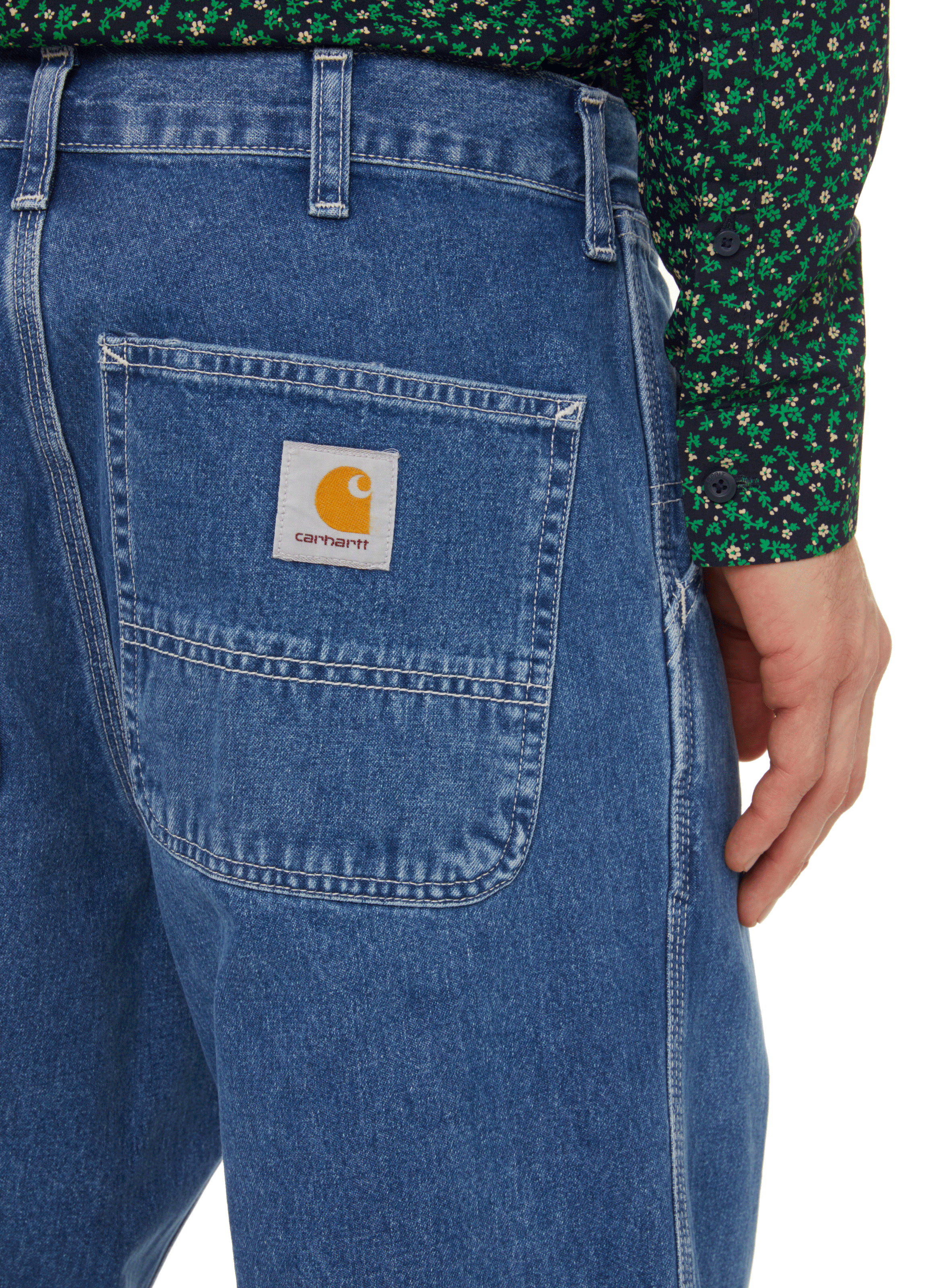 Straight denim trousers CARHARTT WIP Blue