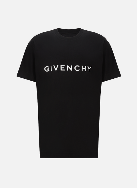 T-shirt en coton BlackGIVENCHY 