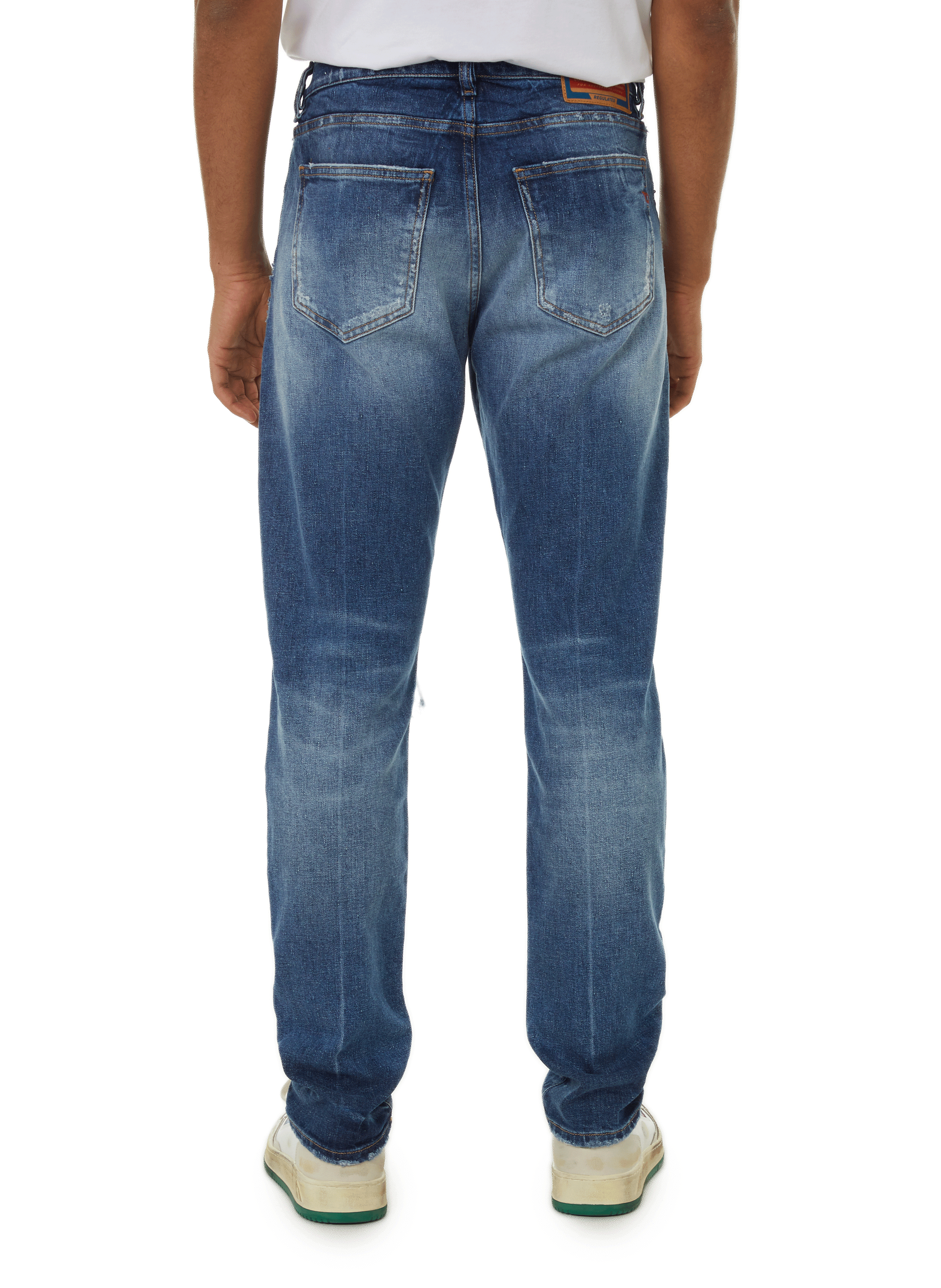 Jean slim en coton  DIESEL Bleu