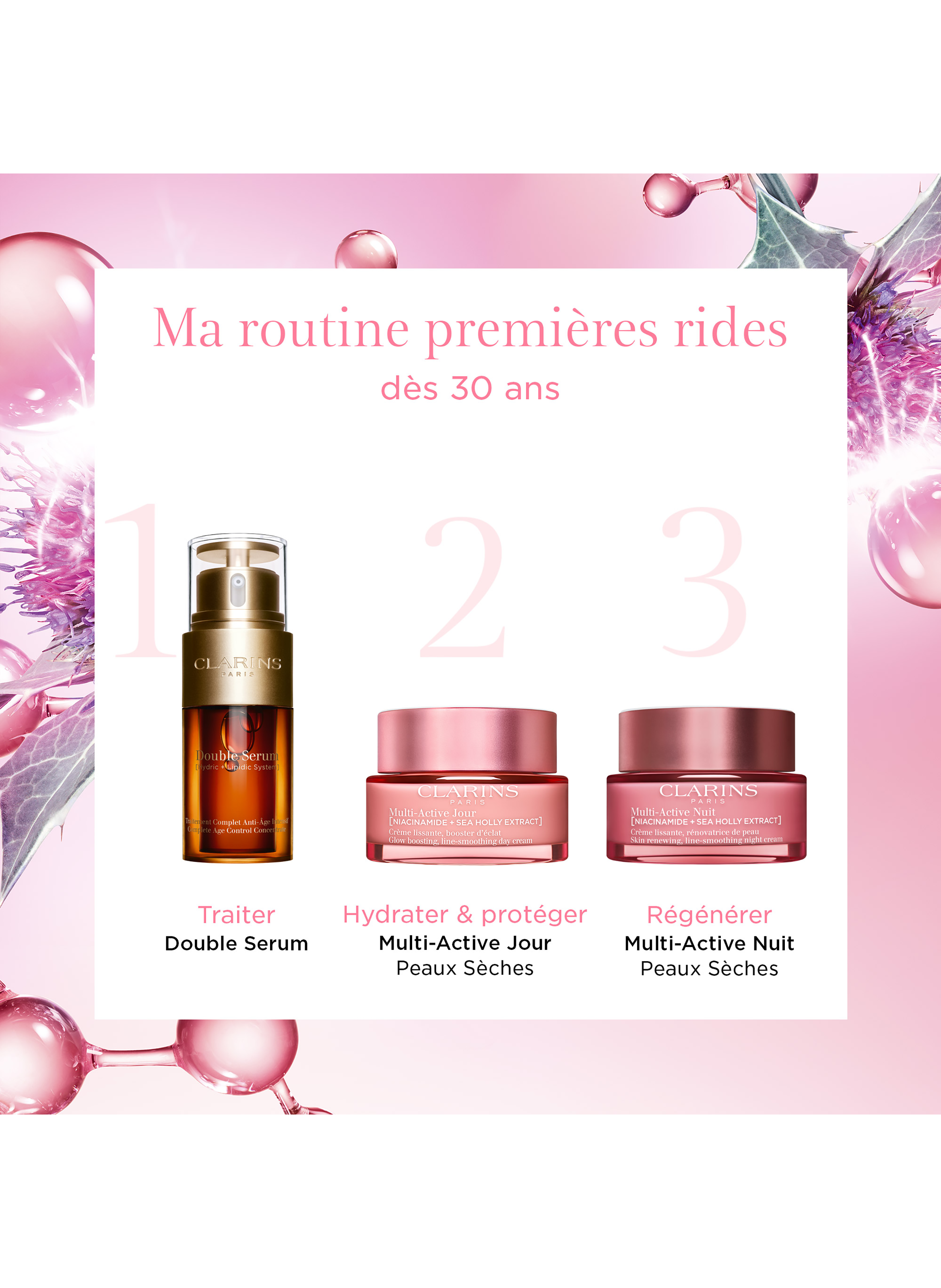 Multi-Active Jour - Glow-boosting line-smoothing day cream - Dry skin CLARINS No color