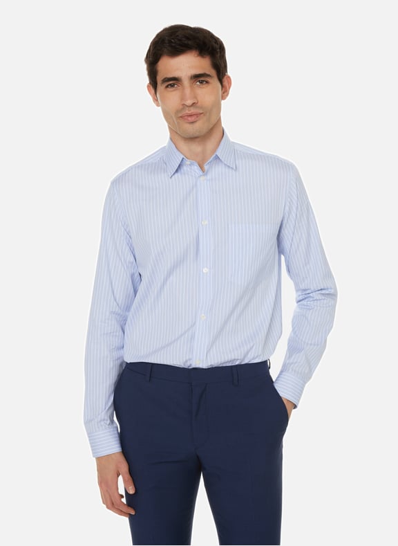 Chemise rayée en coton Bleu by SAISON 1865 SAISON 1865 Chemise rayée en coton Bleu