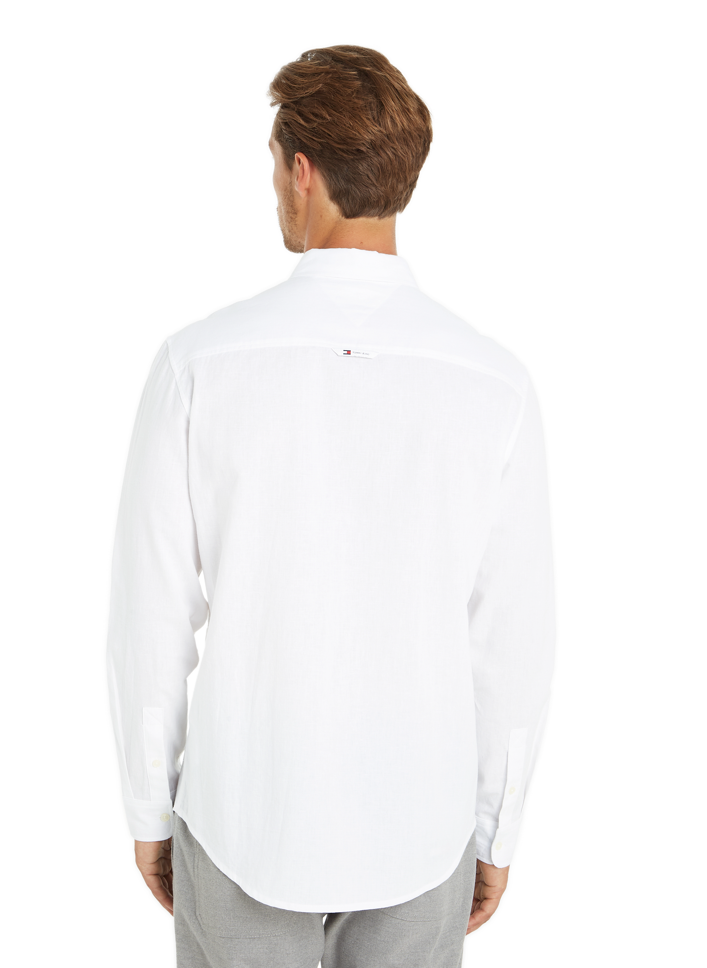 Cotton and linen shirt TOMMY HILFIGER White