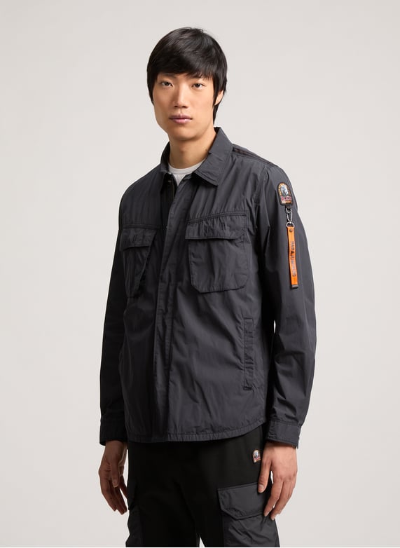 Millard Windbreaker Jacket | Black by PARAJUMPERS Millard Windbreaker Jacket Black