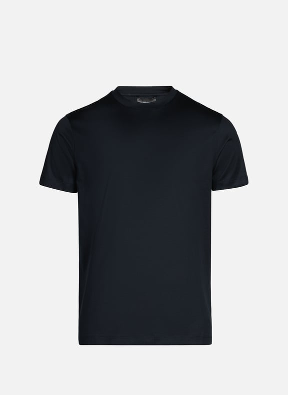 Plain T-shirt Blue by EMPORIO ARMANI EMPORIO ARMANI Plain T-shirt Blue