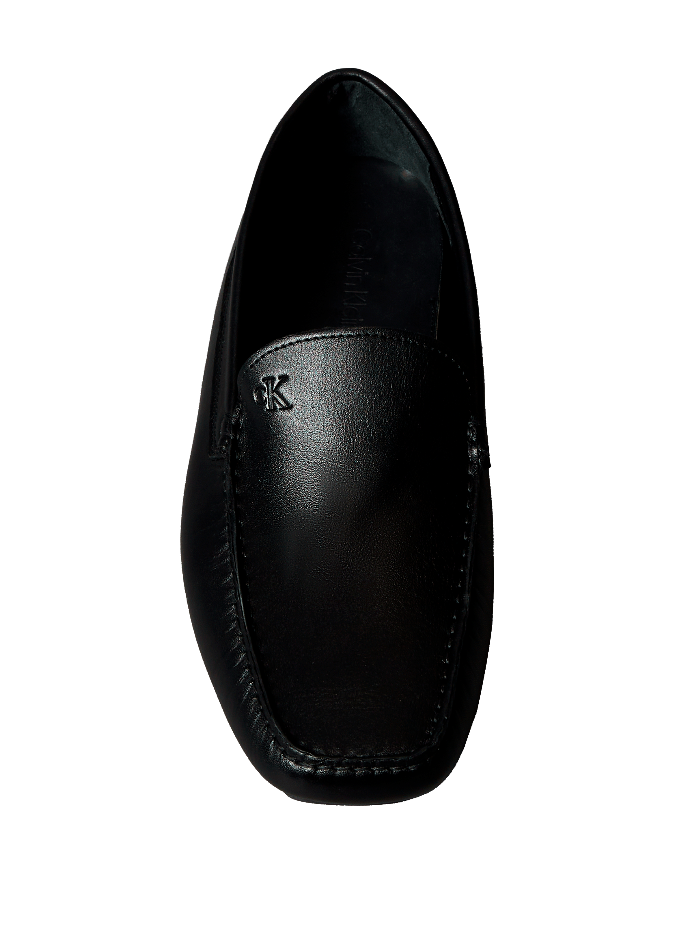 Calfskin leather loafers CALVIN KLEIN Black