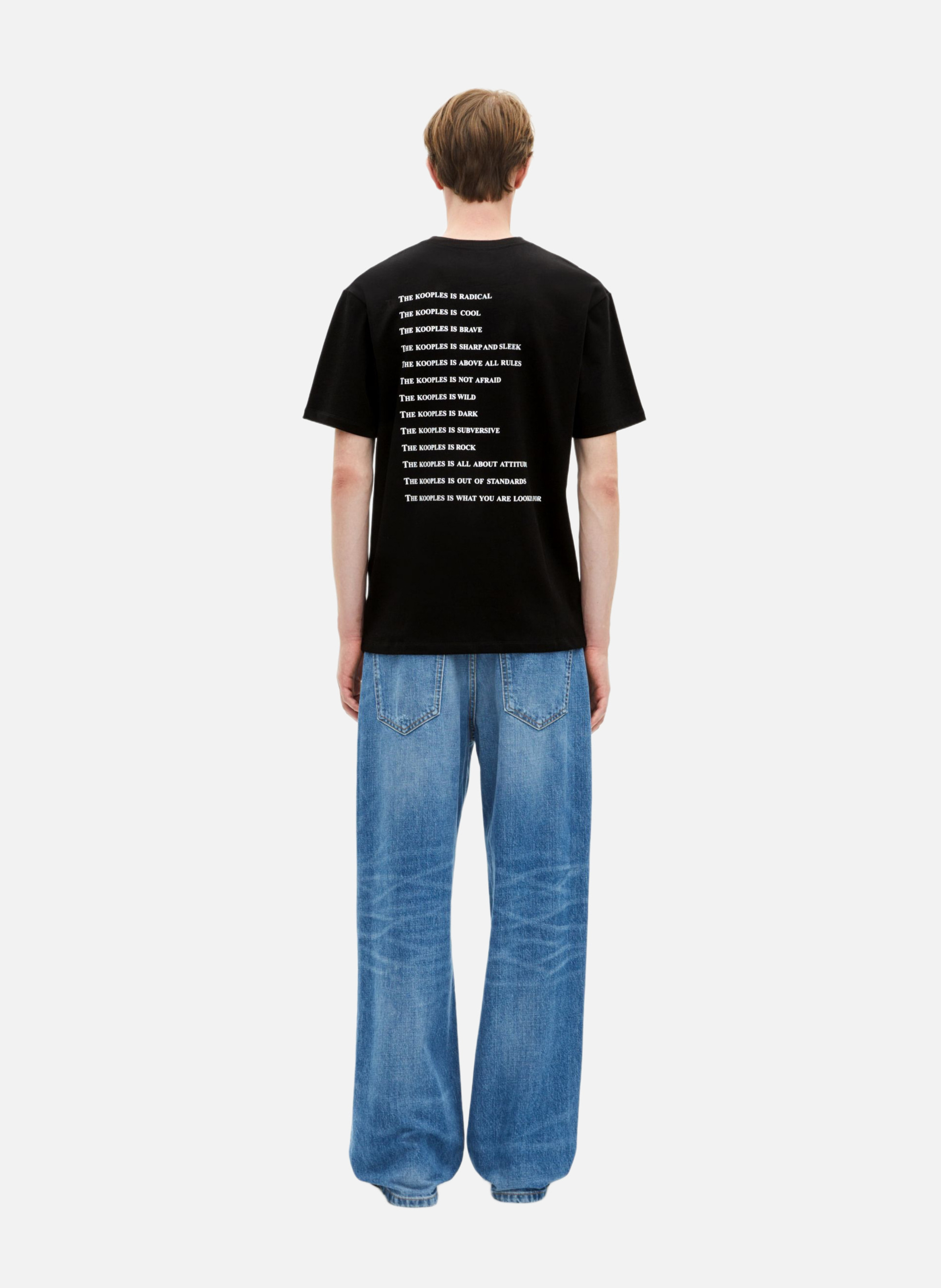 T-shirt what is à strass THE KOOPLES Noir