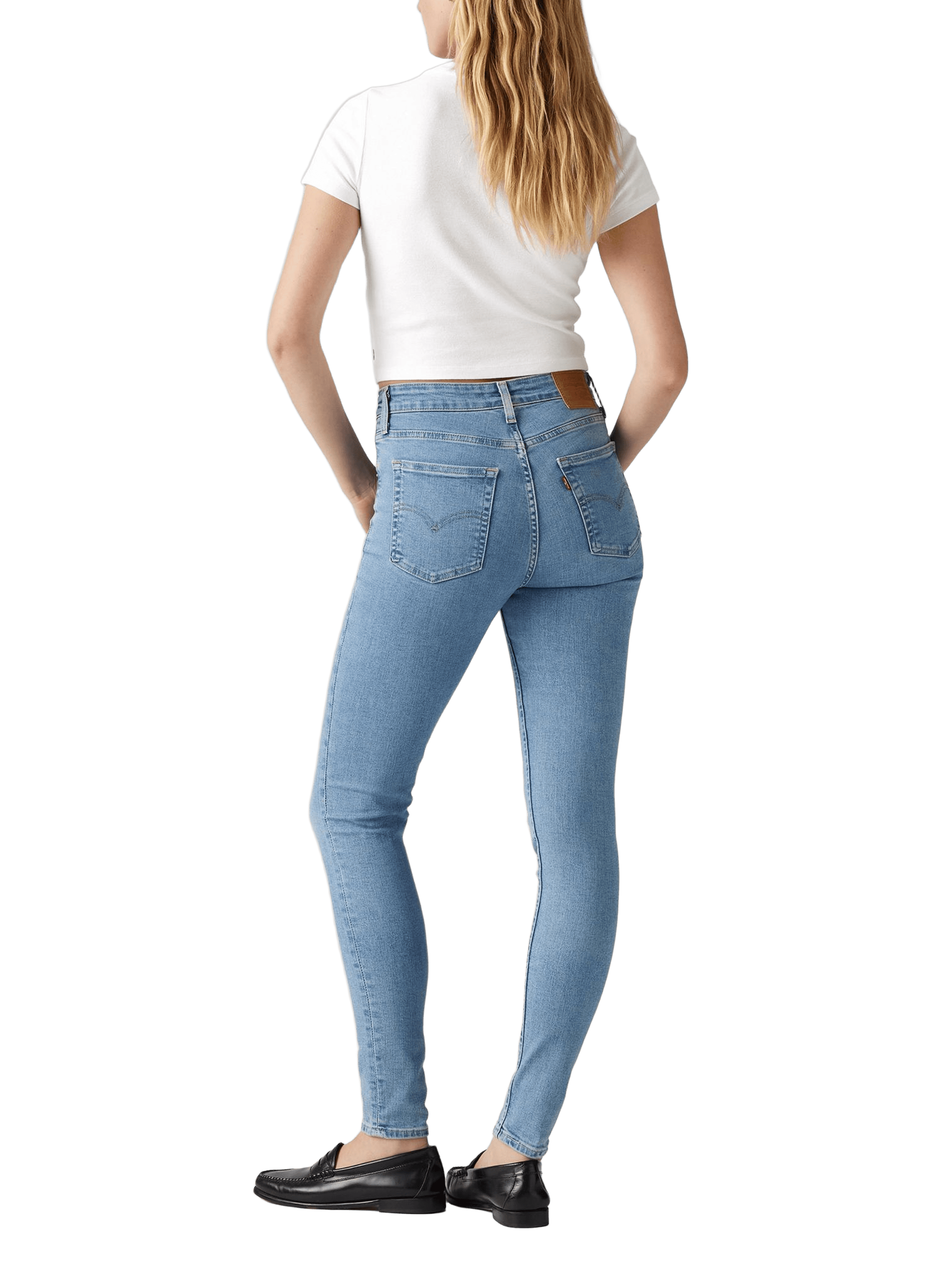 Jean skinny taille haute 721 Bleu