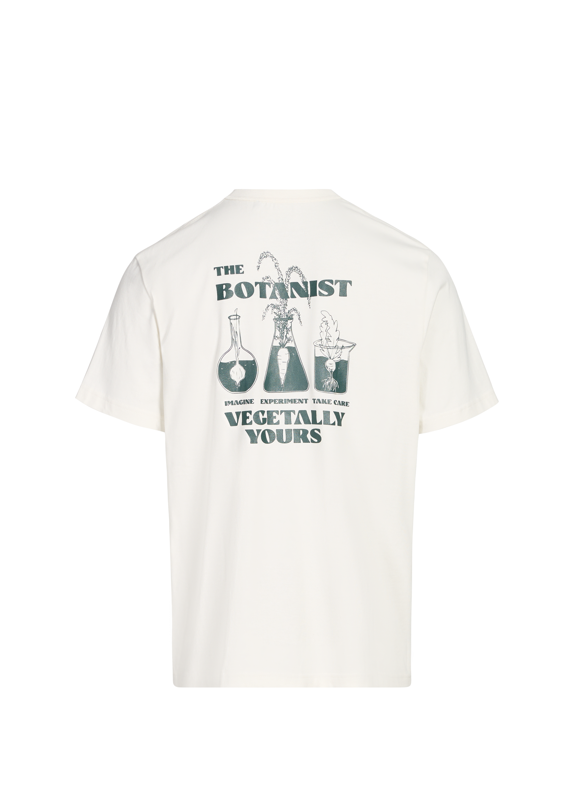 Printed cotton blend T-Shirt FAGUO Beige