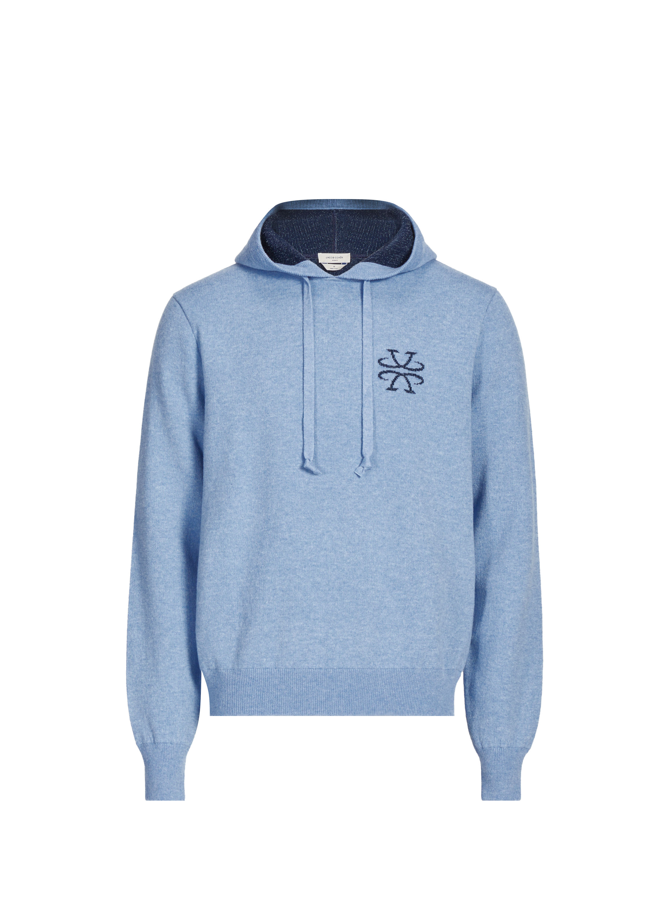 JACOB COHEN Pull à capuche en laine mélangée Bleu