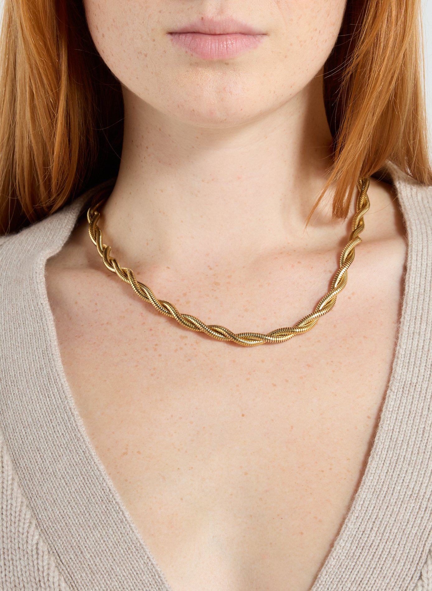 Collier ras-de-cou AU PRINTEMPS PARIS Doré