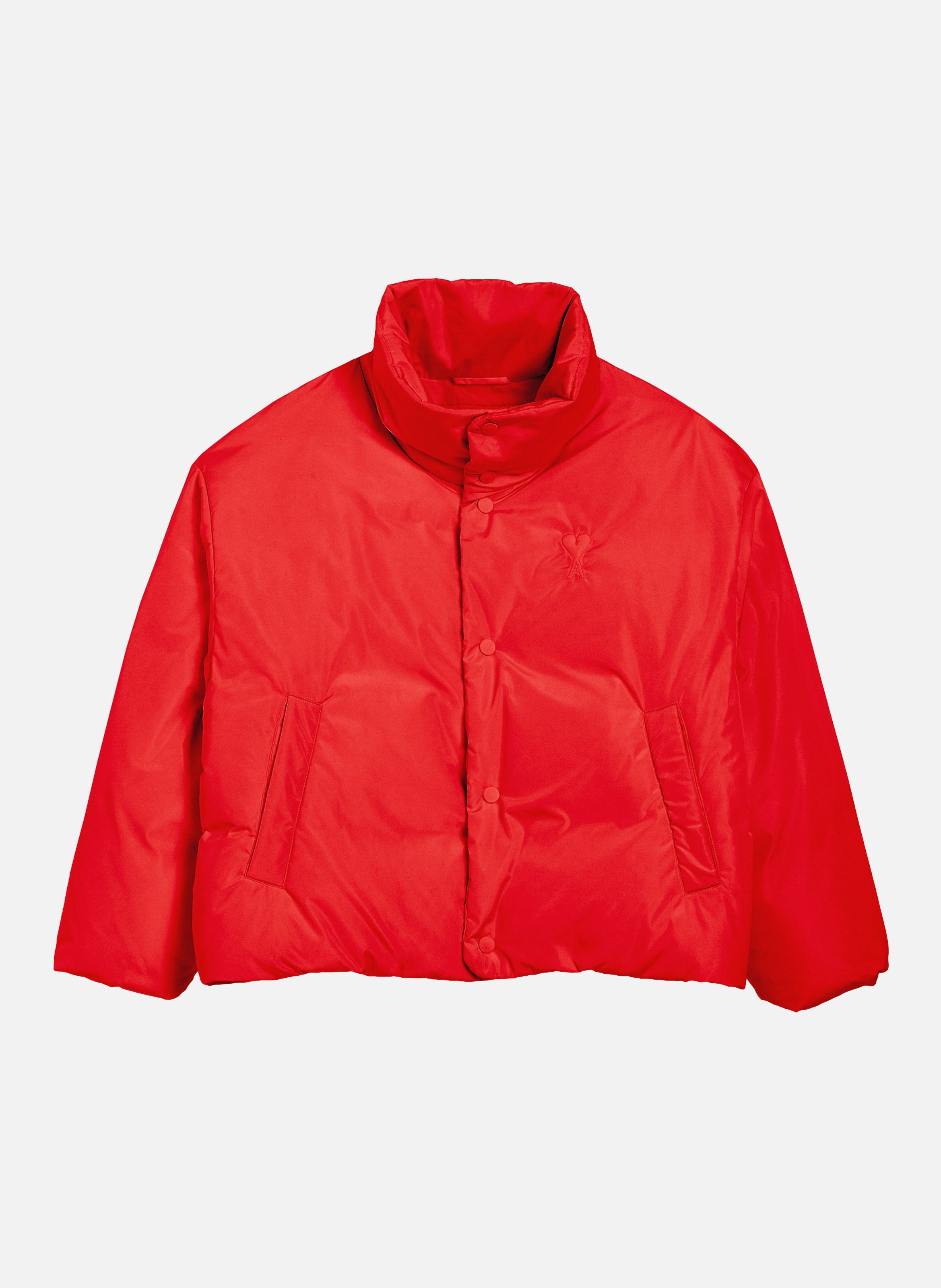 Doudoune ami de coeur en taffetas AMI PARIS Rouge