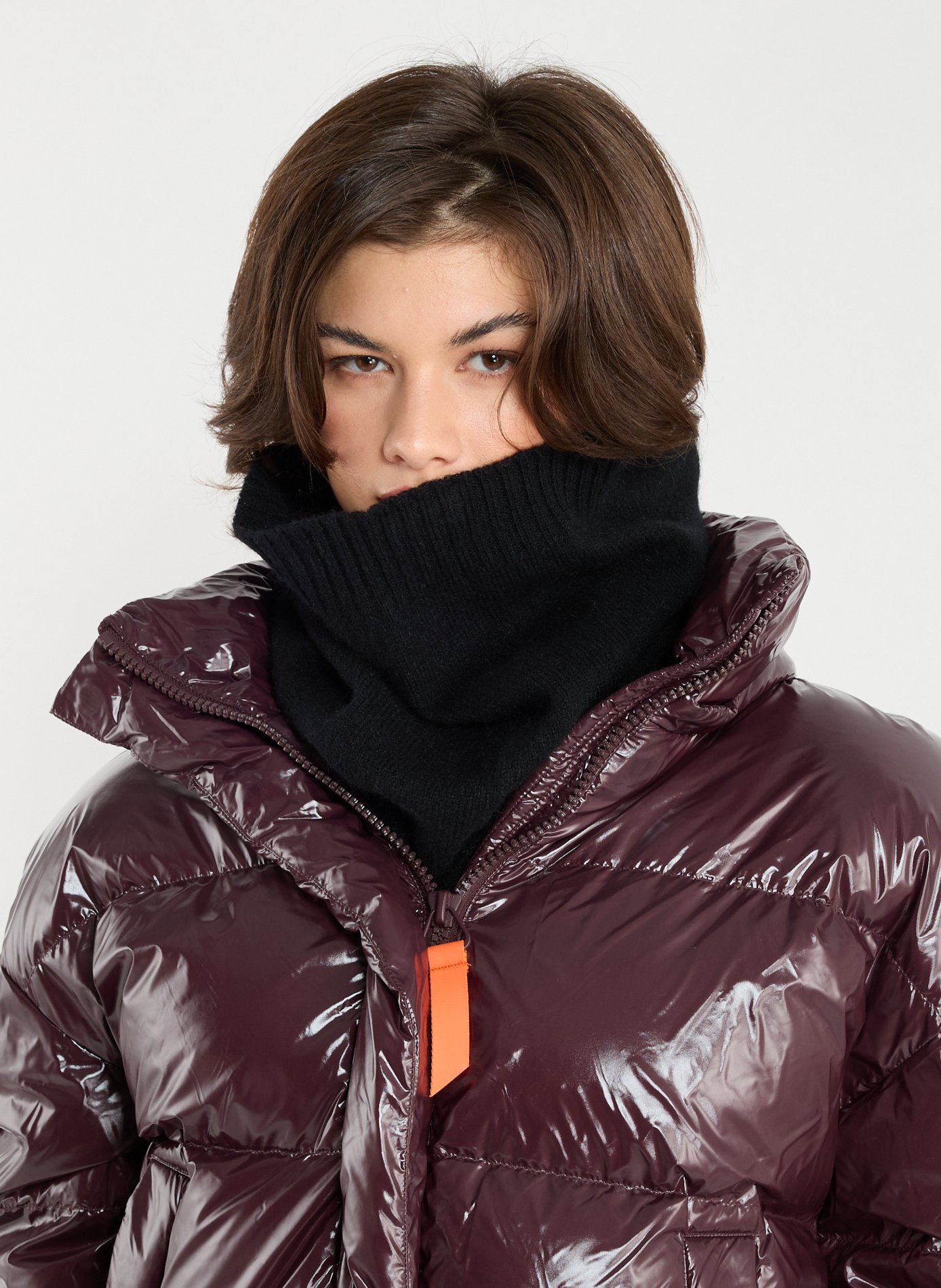 Tour de cou Stewarton en laine et angora MACKIE Noir