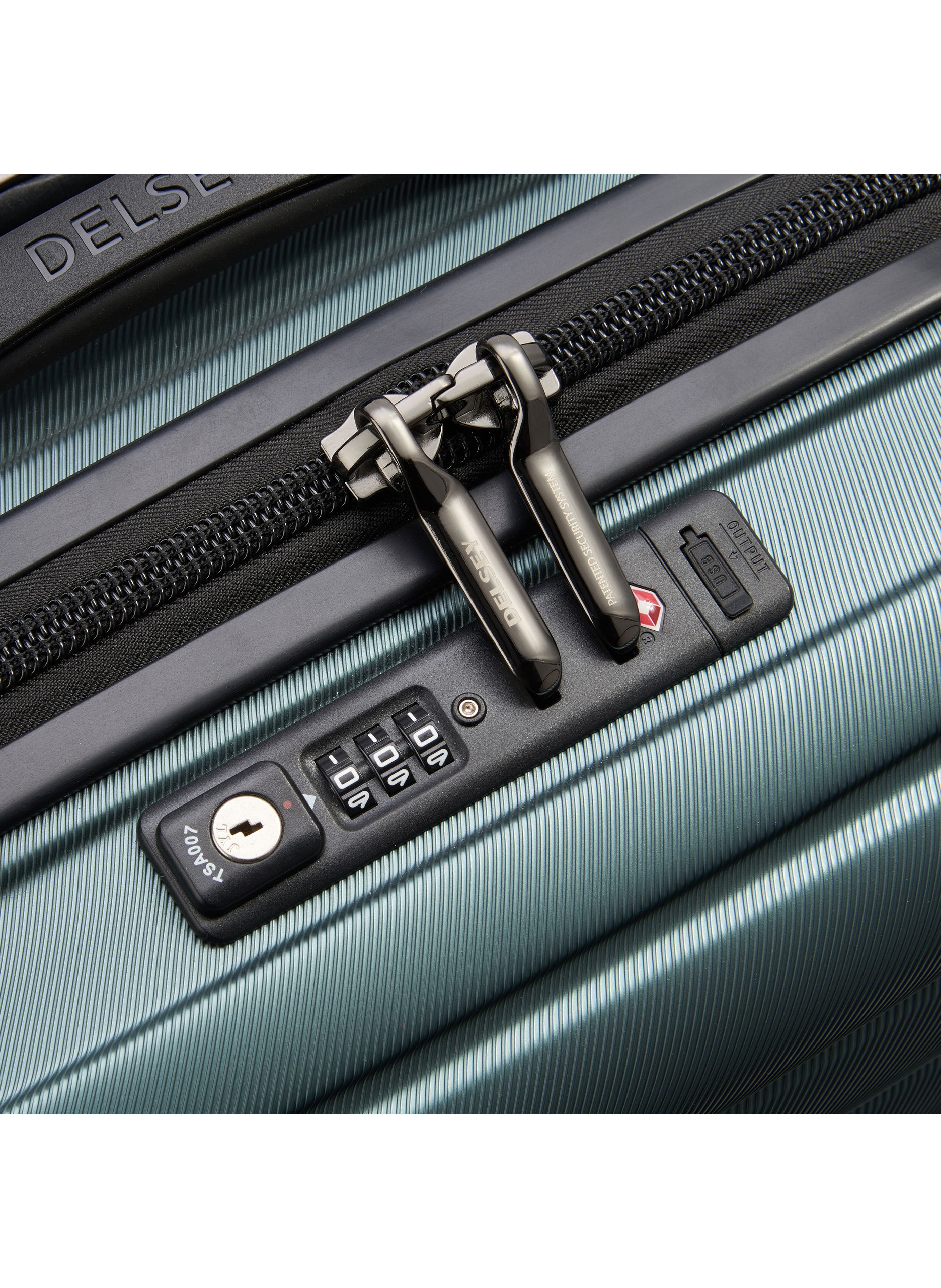 Valise cabine rigide taille s - shadow 5.0 DELSEY PARIS Vert