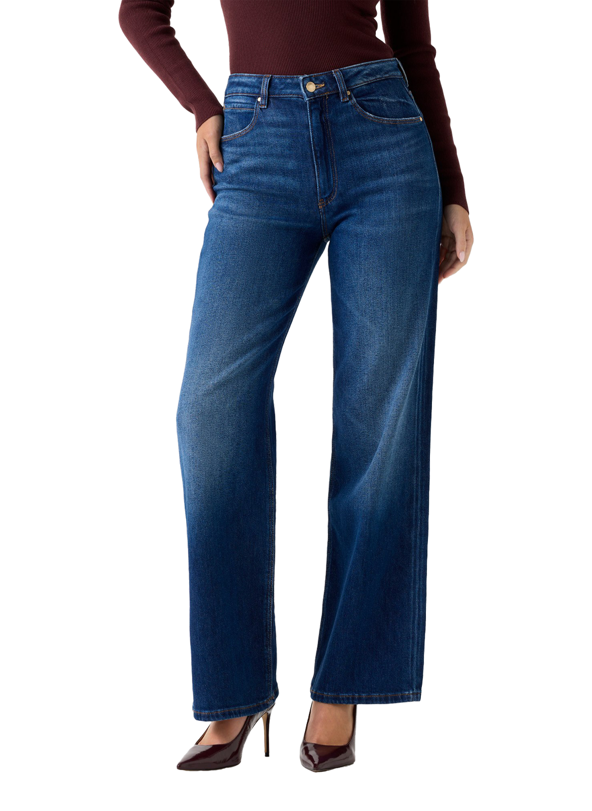 GUESS Relaxed fit wide leg jeans Blue