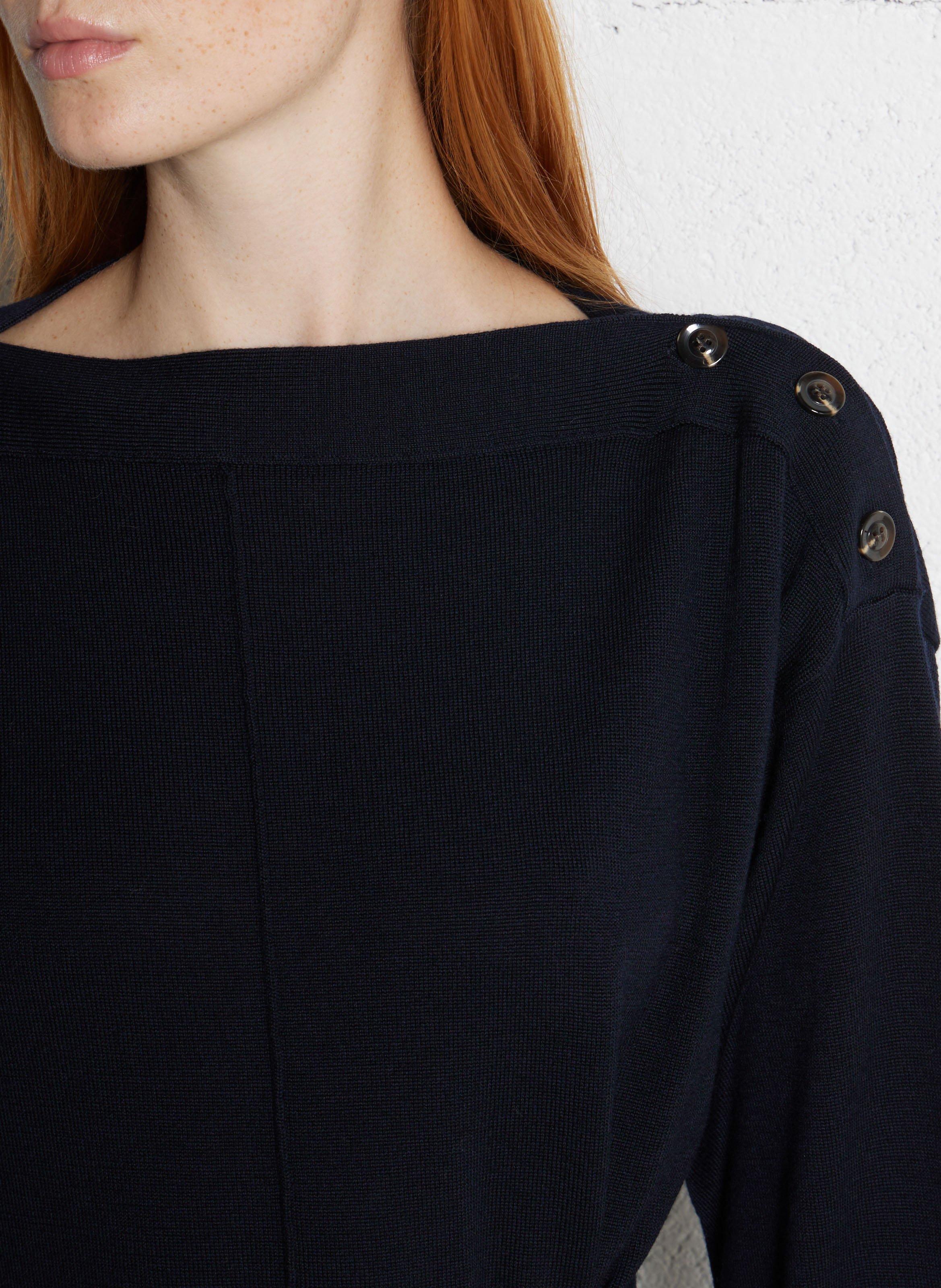 Robe longue en maille côtelée clea SOEUR Bleu