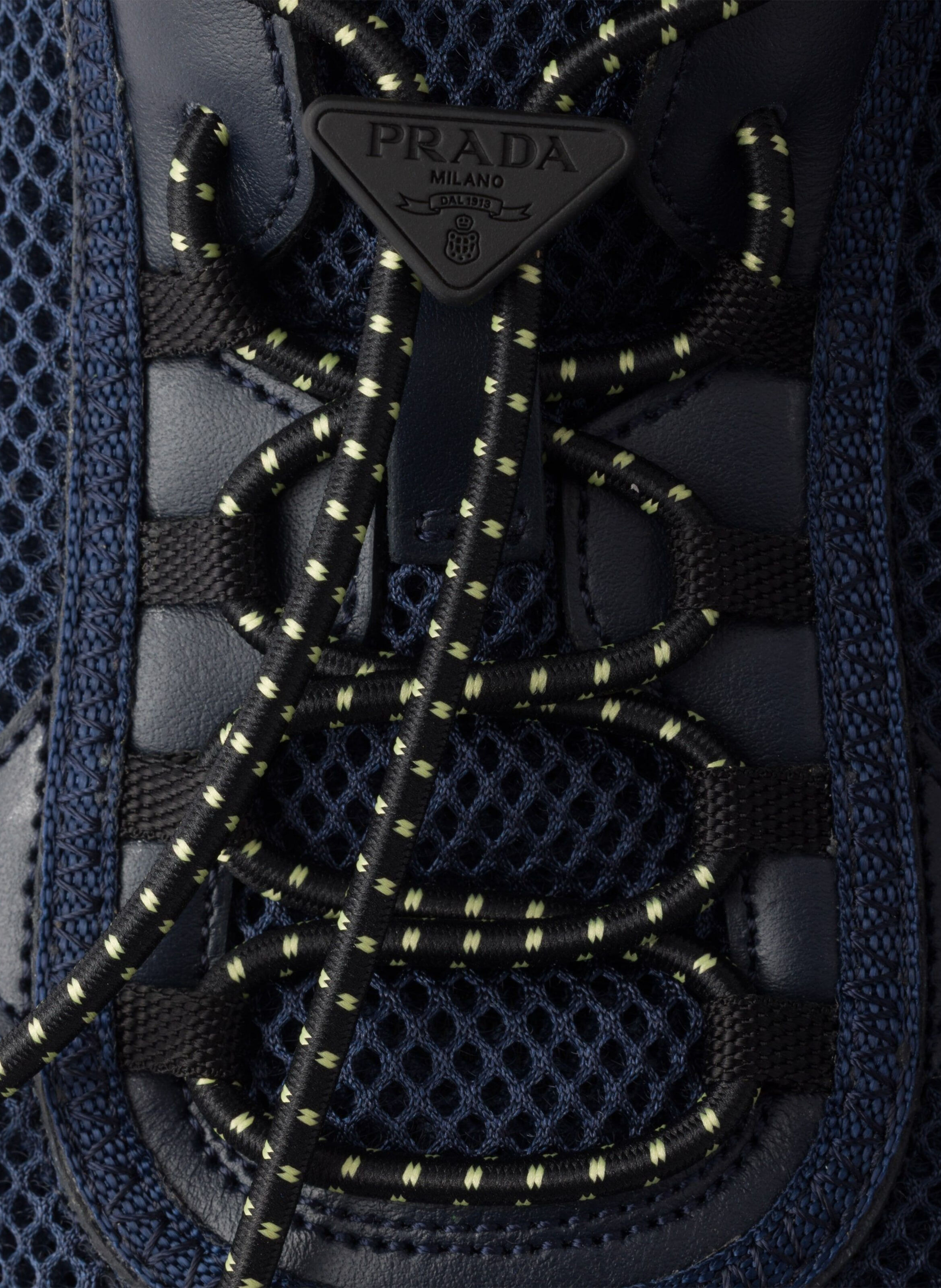 Baskets speedrock en cuir et mesh PRADA Bleu