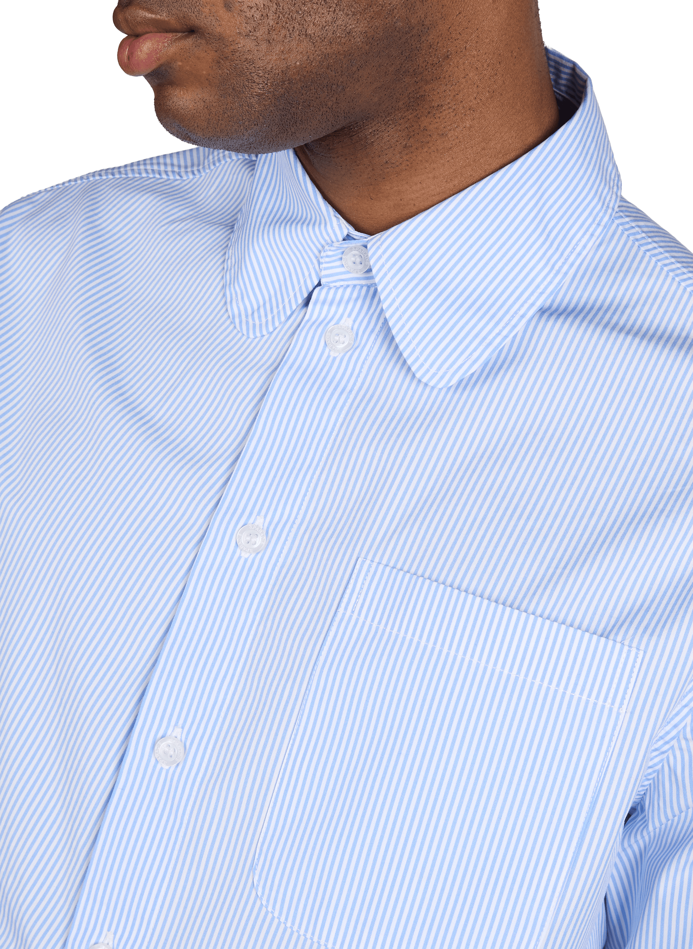 Chemise asymétrique en coton 3 PARADIS Bleu