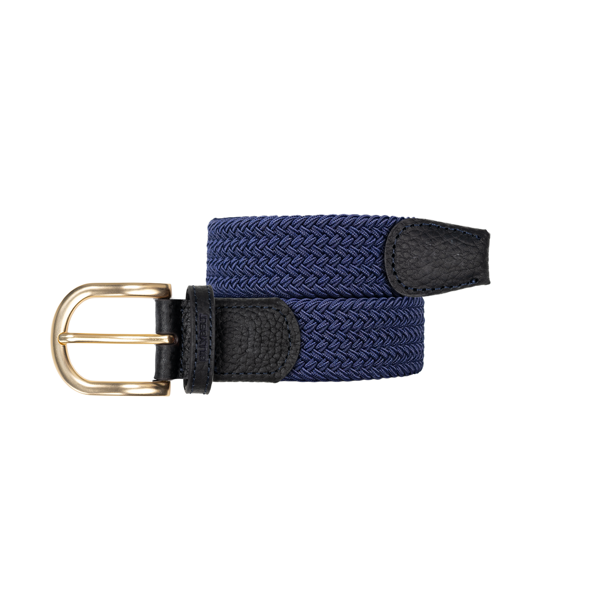 Ceinture tressée élastique unie BILLYBELT Bleu