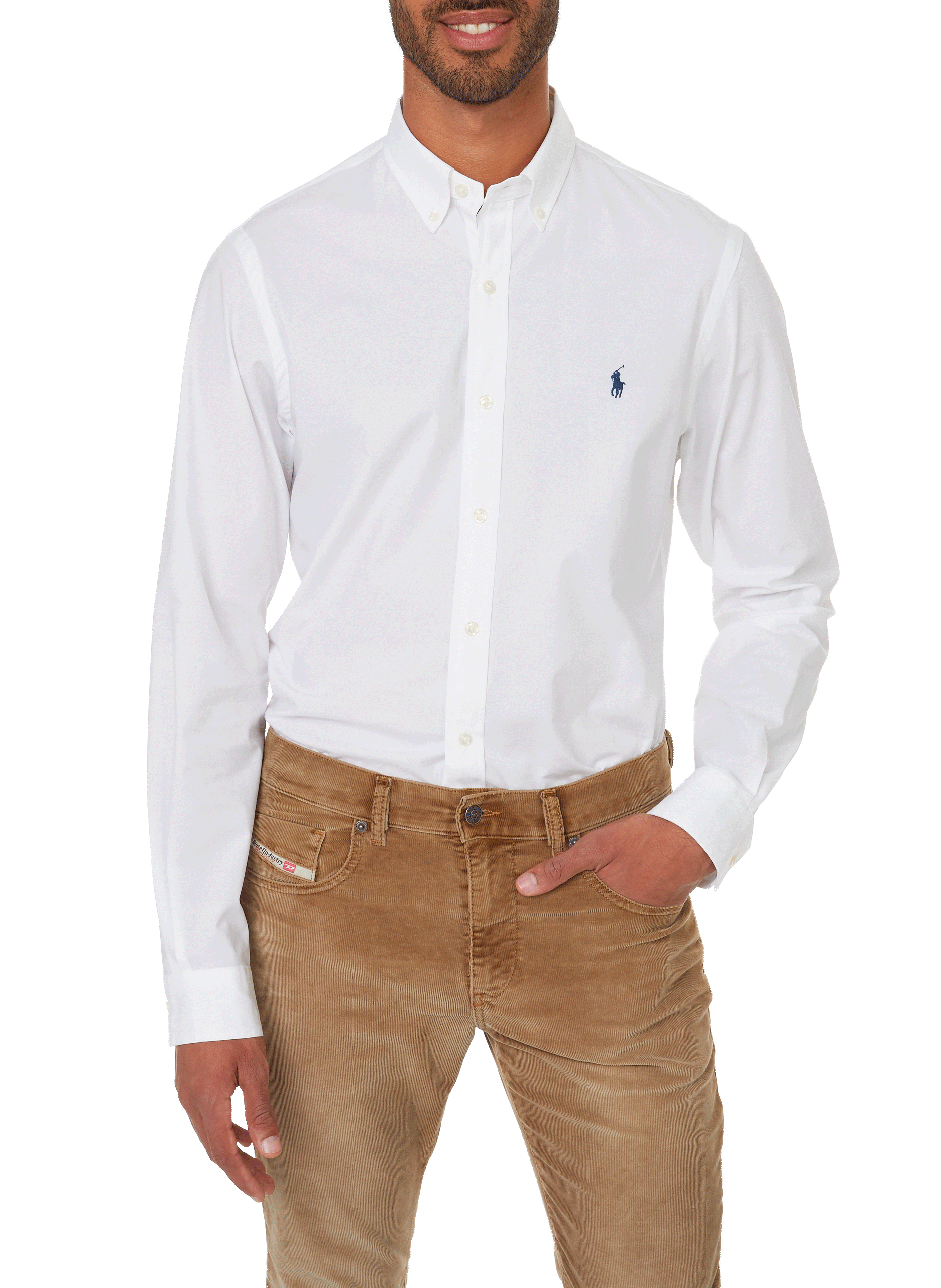 Slim-fit cotton shirt POLO RALPH LAUREN White