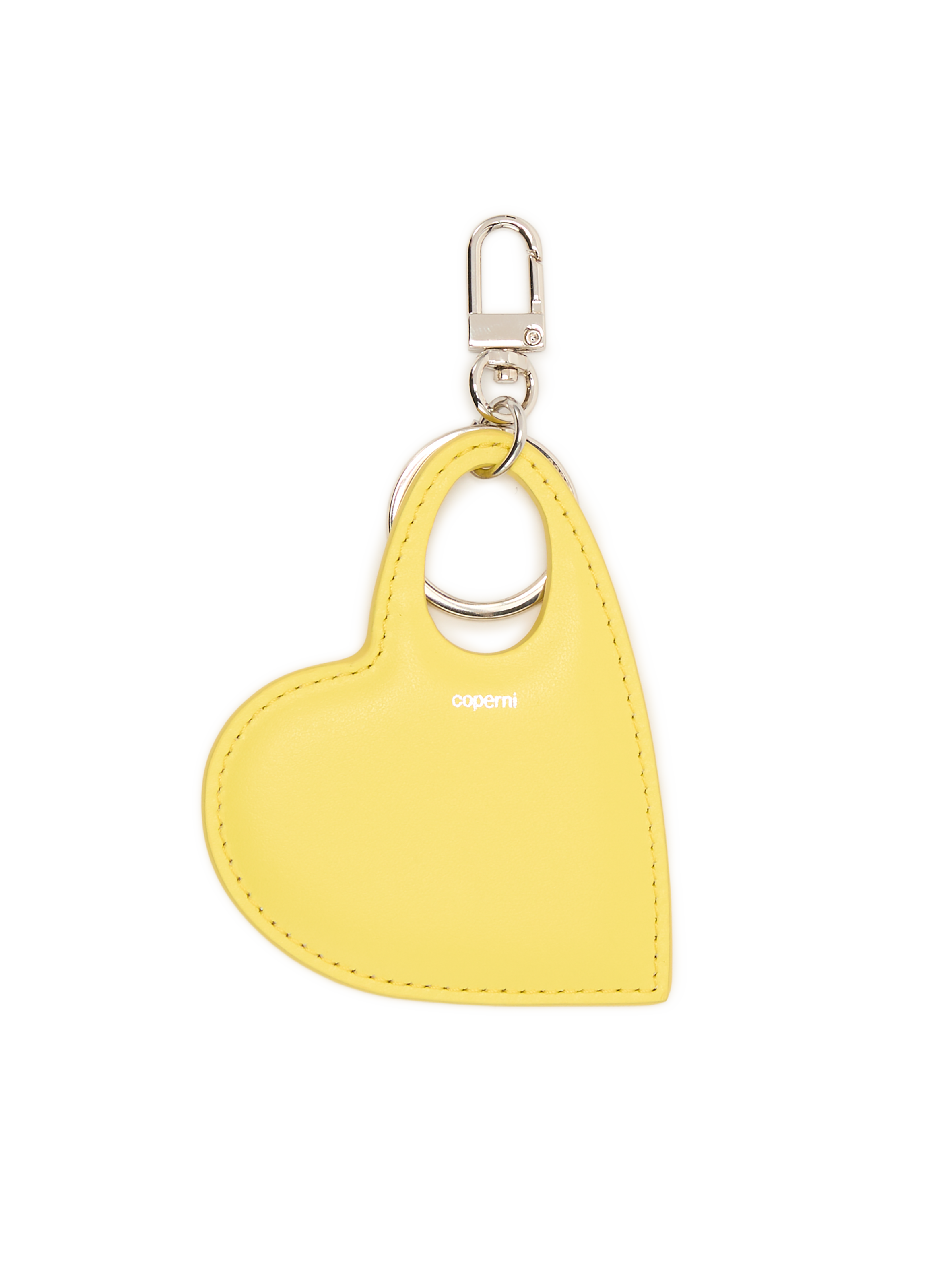 Calf leather heart keychain COPERNI Yellow