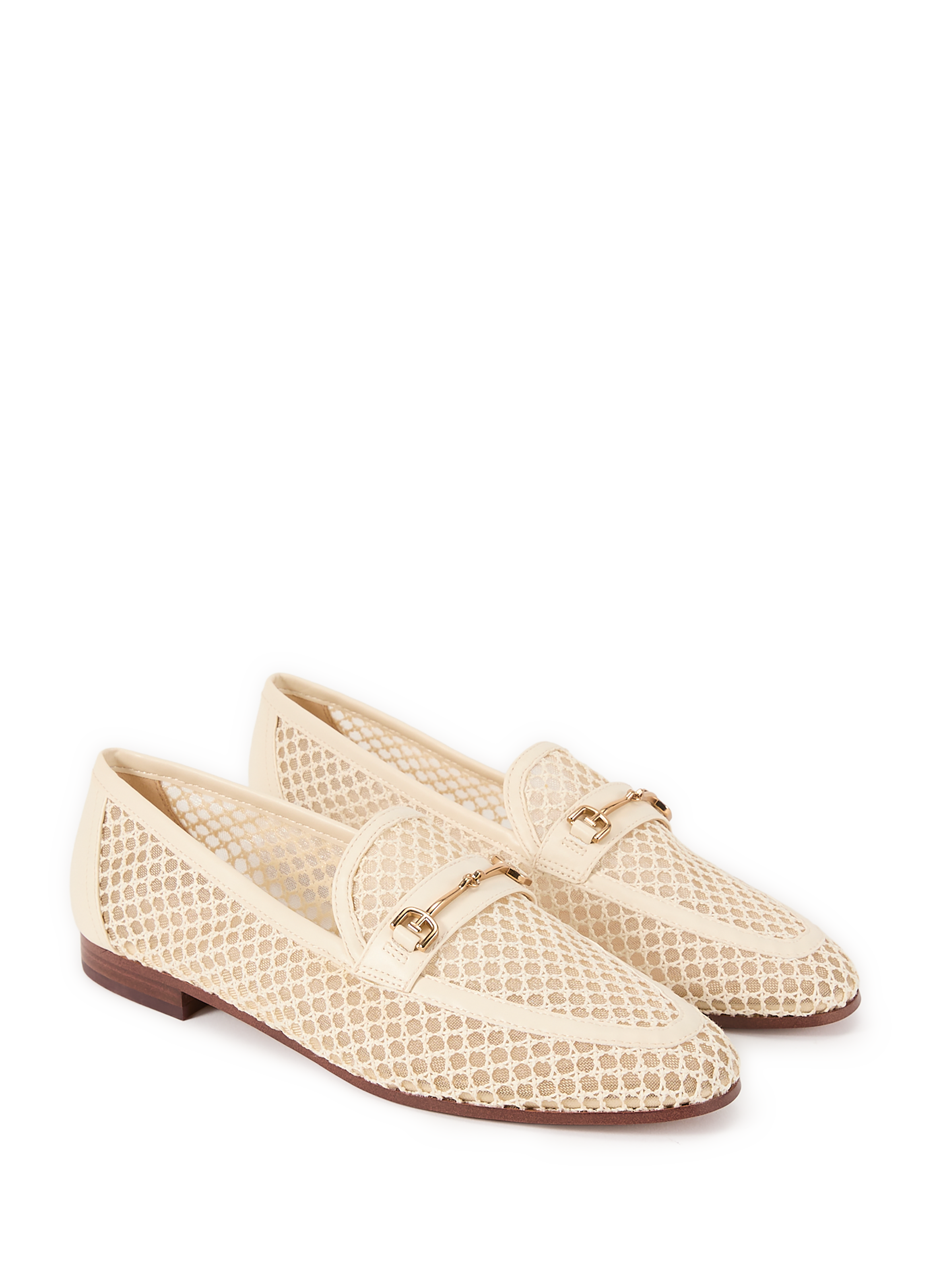 Mocassins Loraine ajourés SAM EDELMAN Blanc