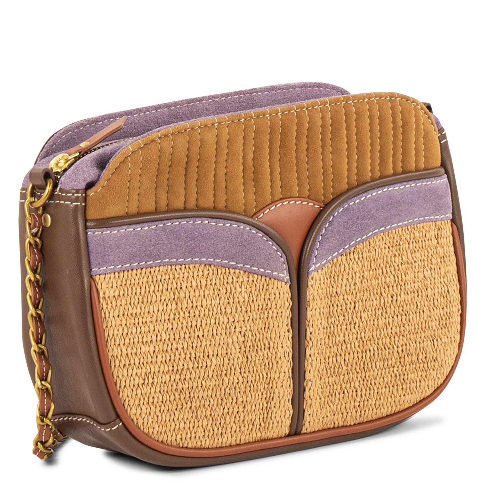 Besace bi-matière SESSUN Violet