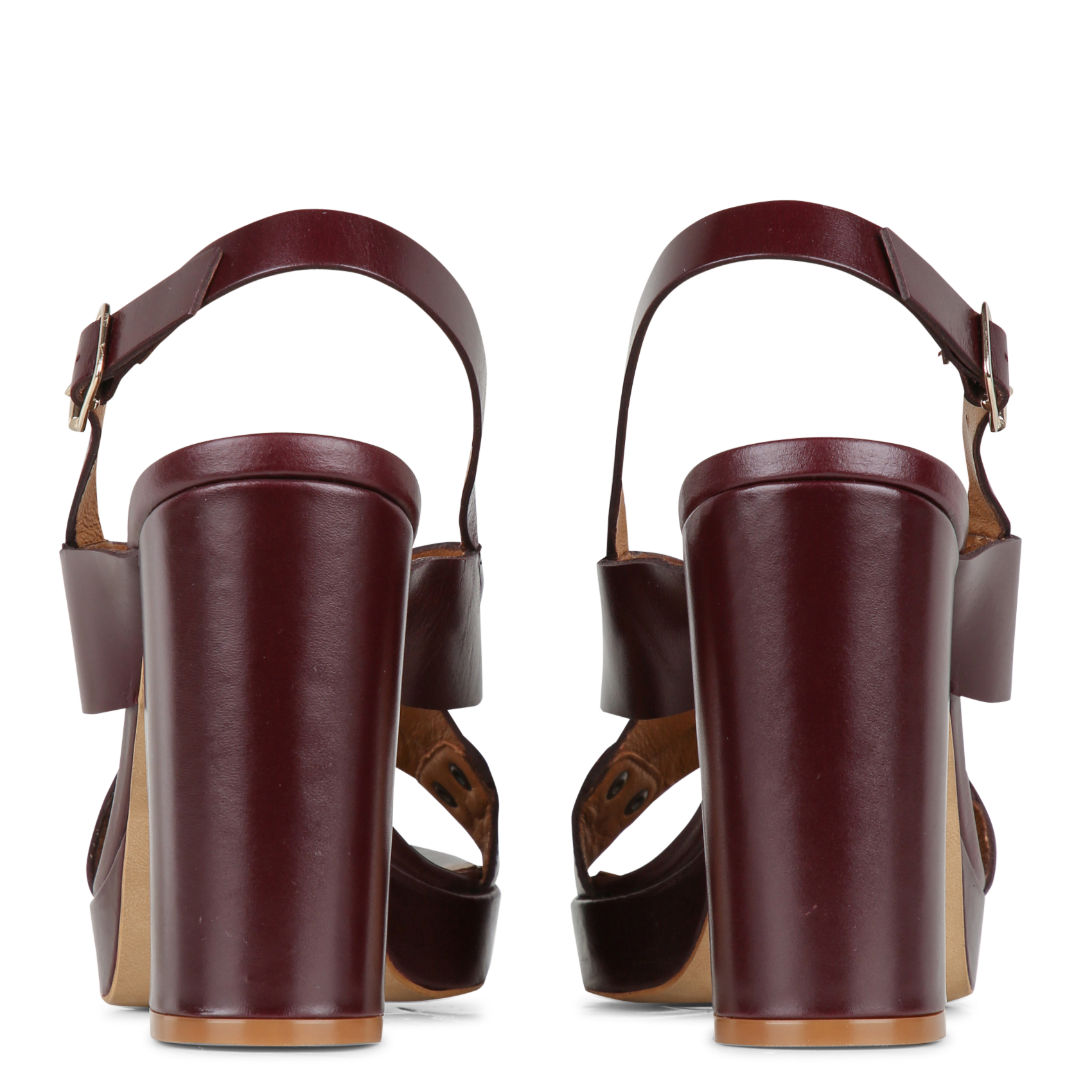 Sandales hautes en cuir scott MAISON 123 Rouge